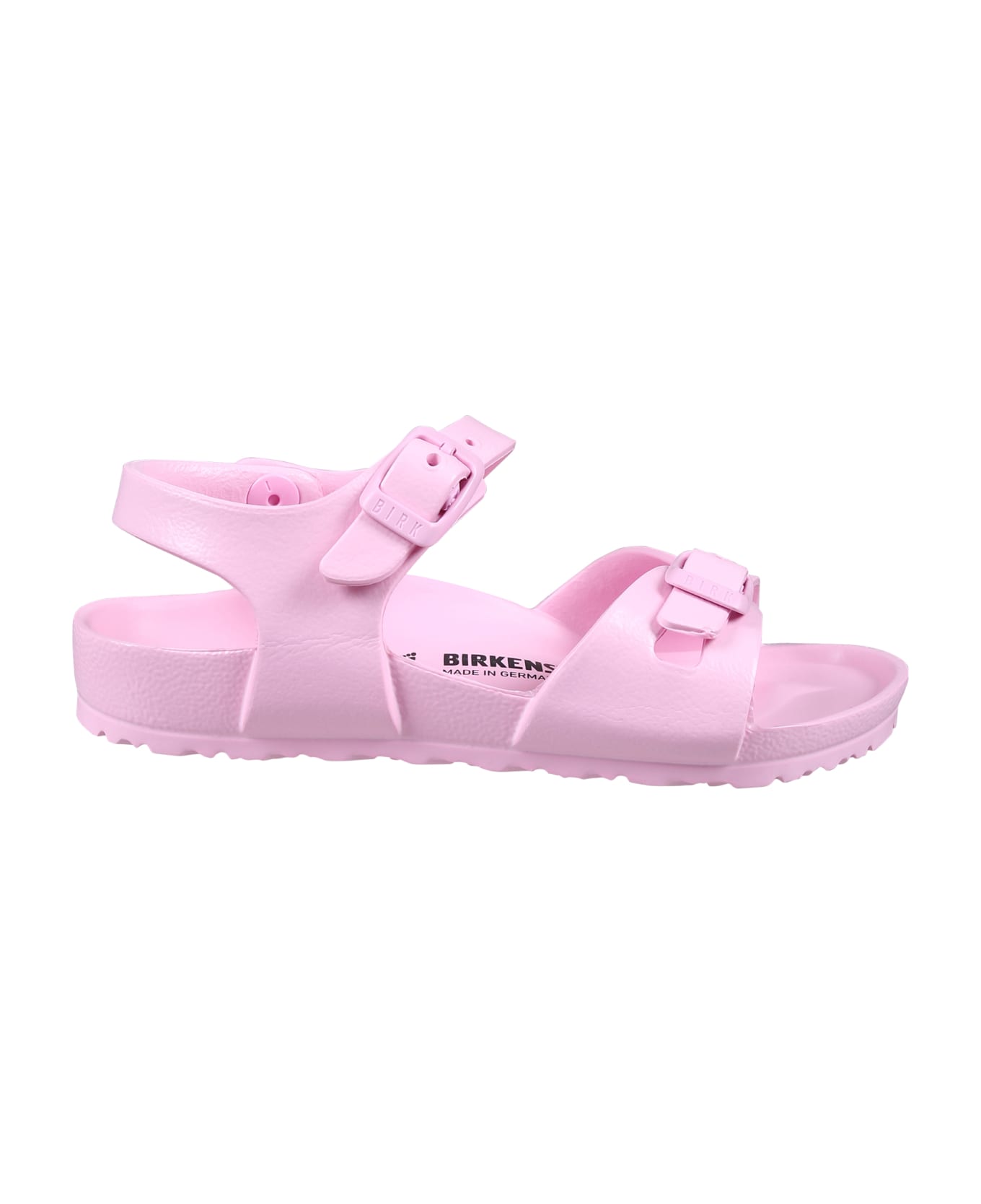 Birkenstock Milano Eva Pink Sandals For Kids With Logo - Pink