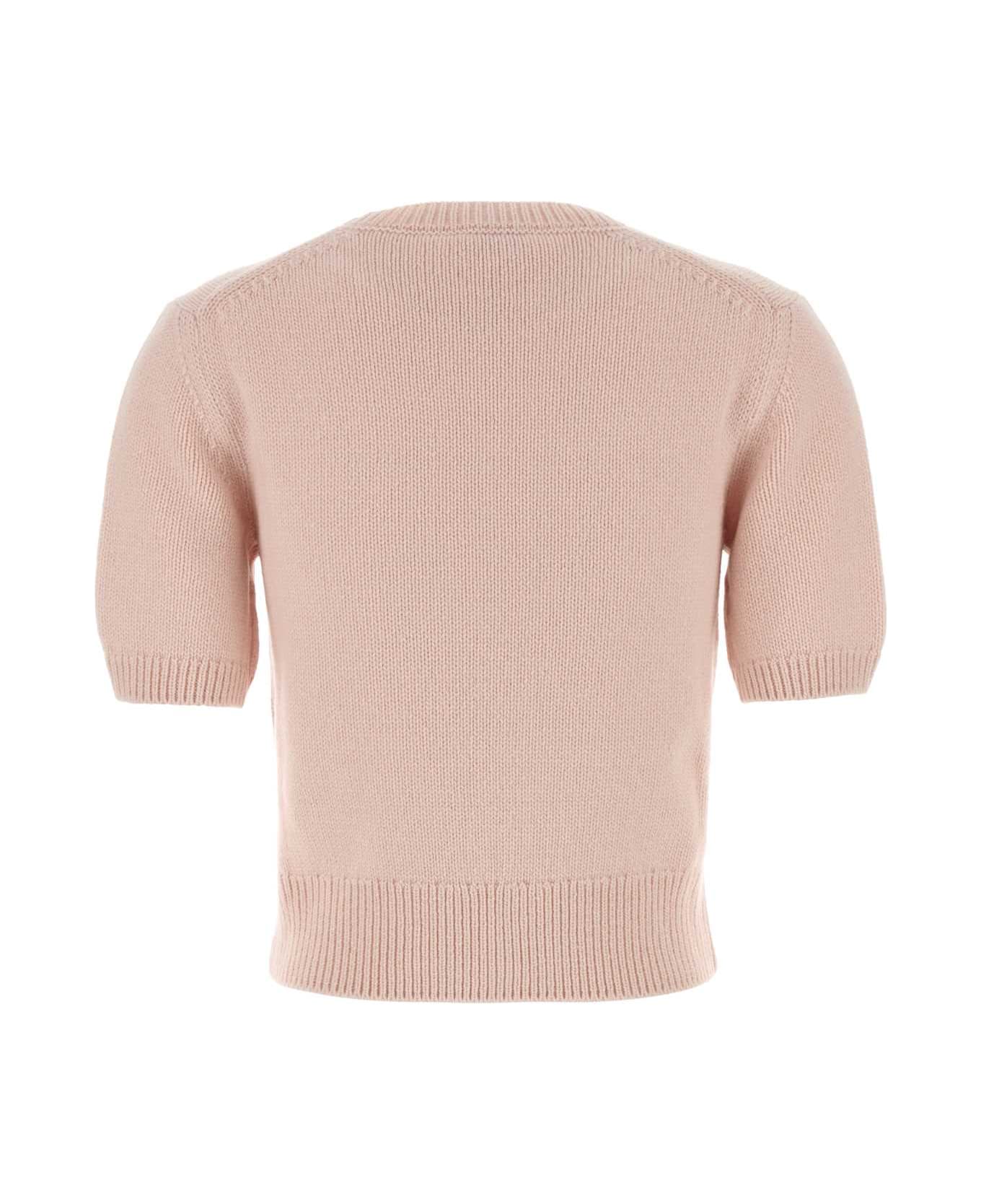 Burberry Pastel Pink Wool Sweater - BOUQUET