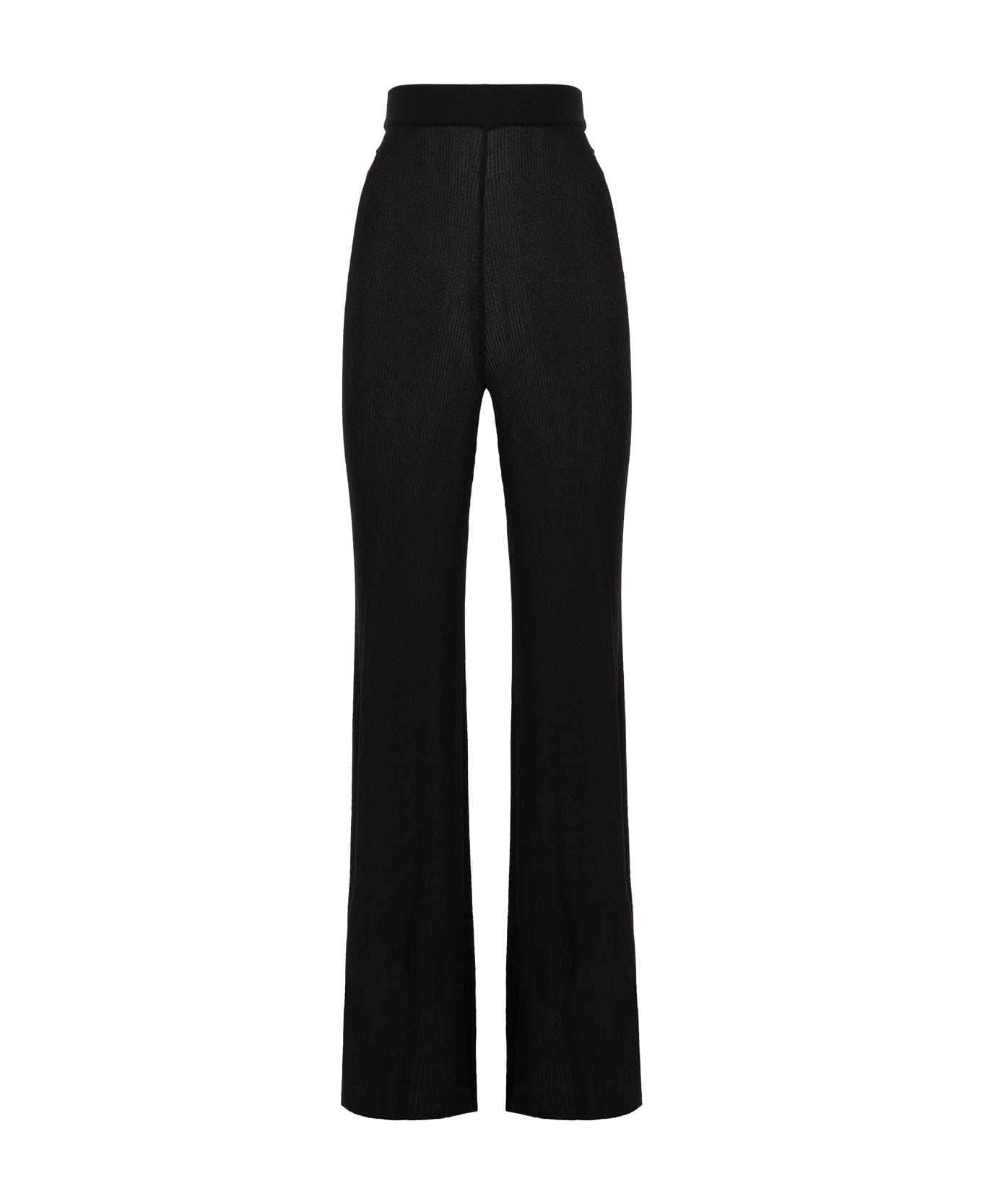 Del Core Black Viscose Blend Pants - X1000