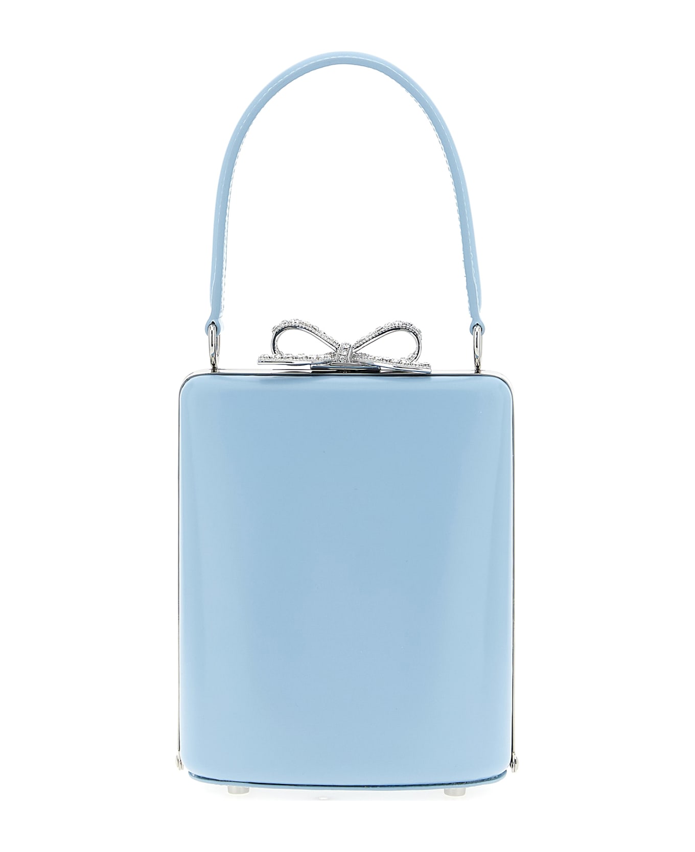self-portrait 
blue Leather Bag
 Handbag - Light Blue