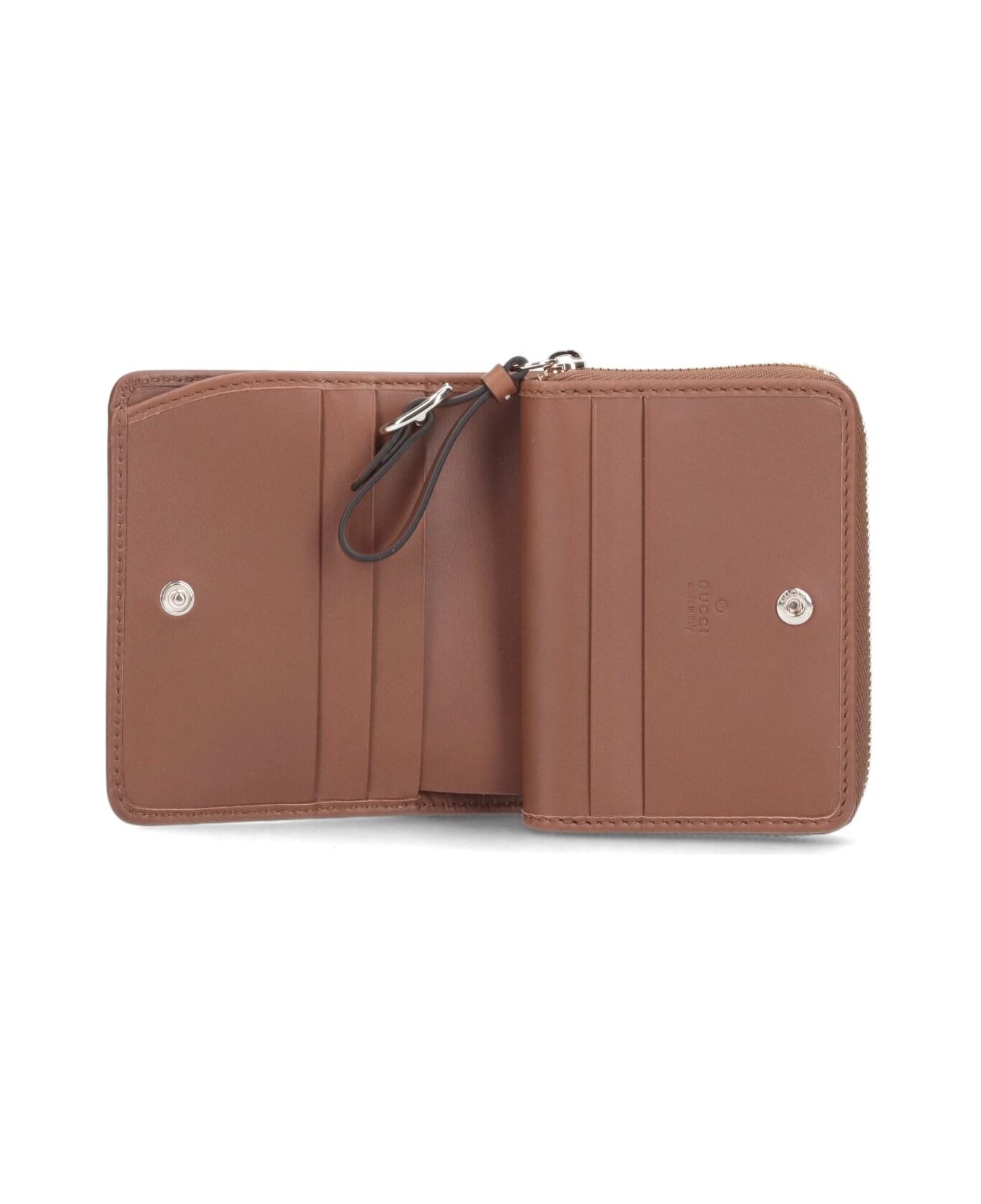 Gucci Mini Wallet 'gg Emblem' - Black Ebonye Sundial