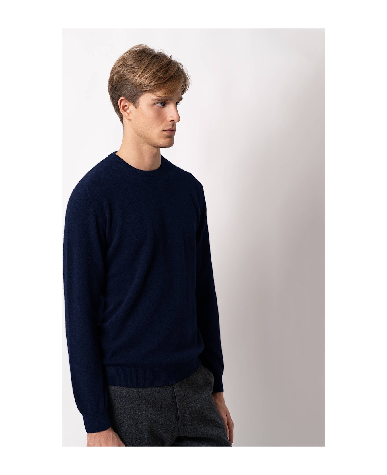 Larusmiani Crewneck Sweater Aspen Sweater - Navy