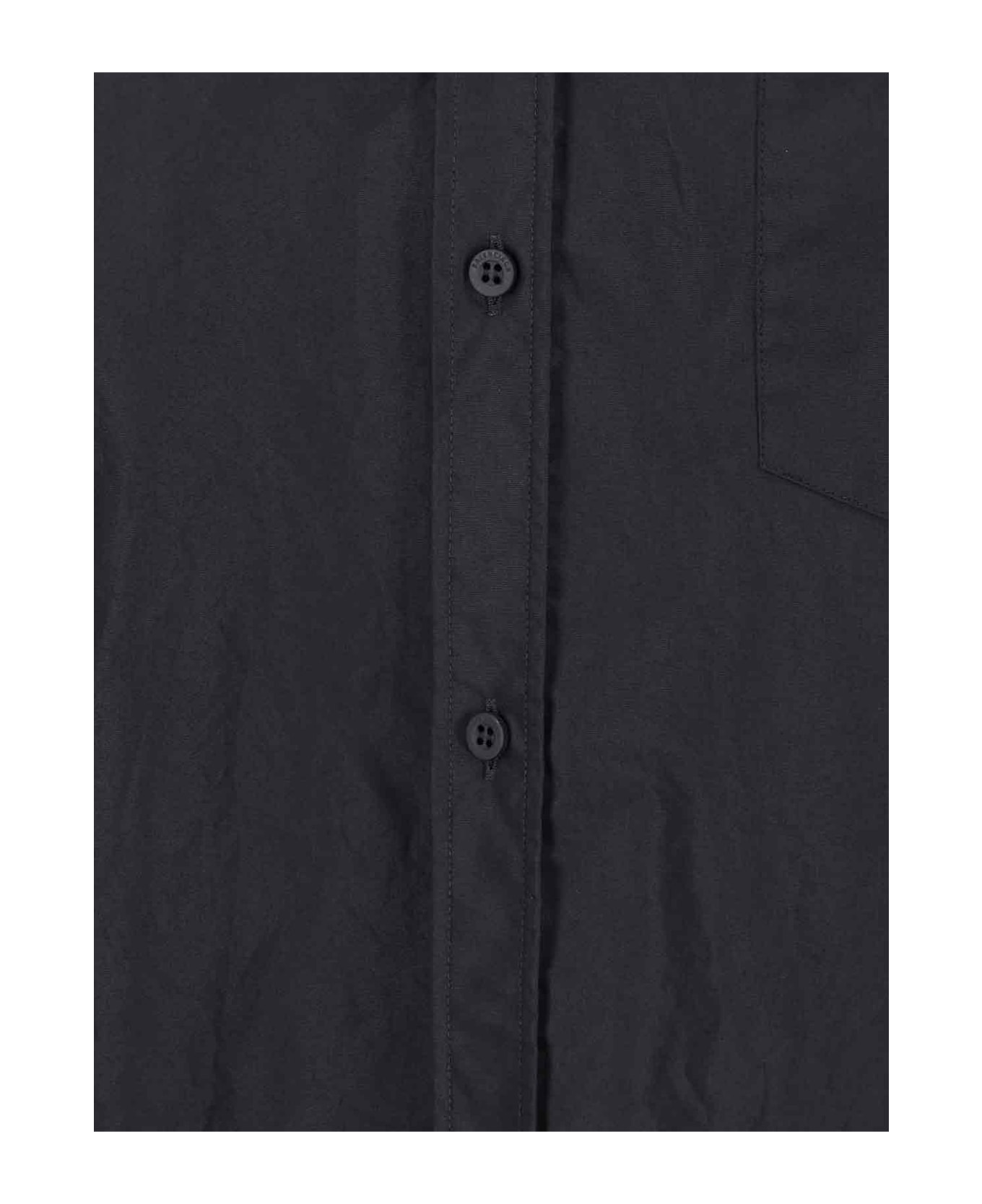 Balenciaga Oversized Logo Shirt - Black  