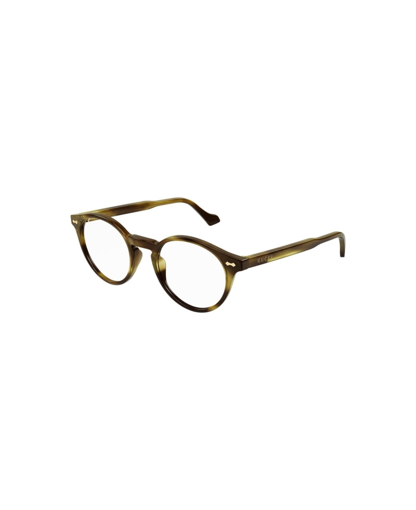 Gucci EAU Eyewear GG0738 005 Glasses - Ambra scuro