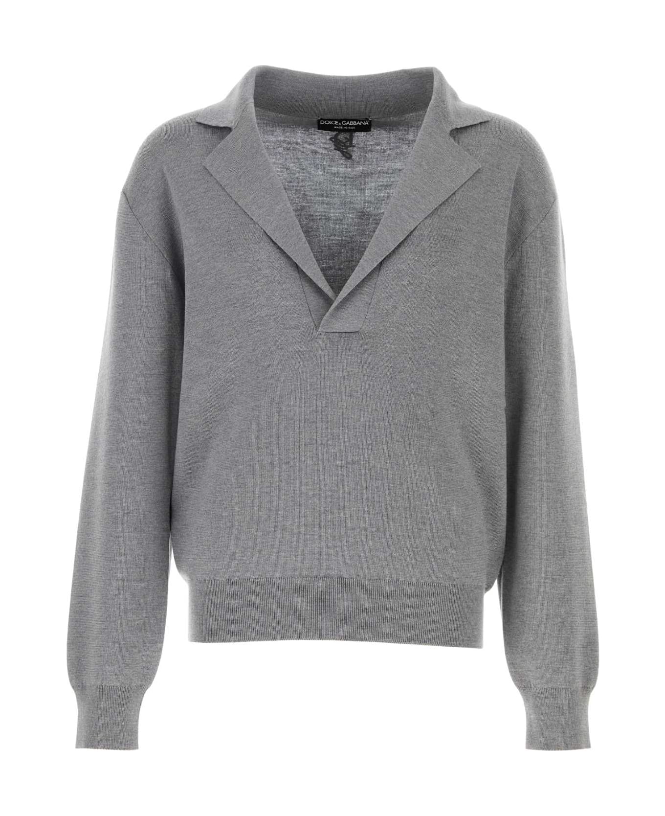 Dolce 
Gabbana Grey Wool Blend Sweater - GRIGIOCHIARO5