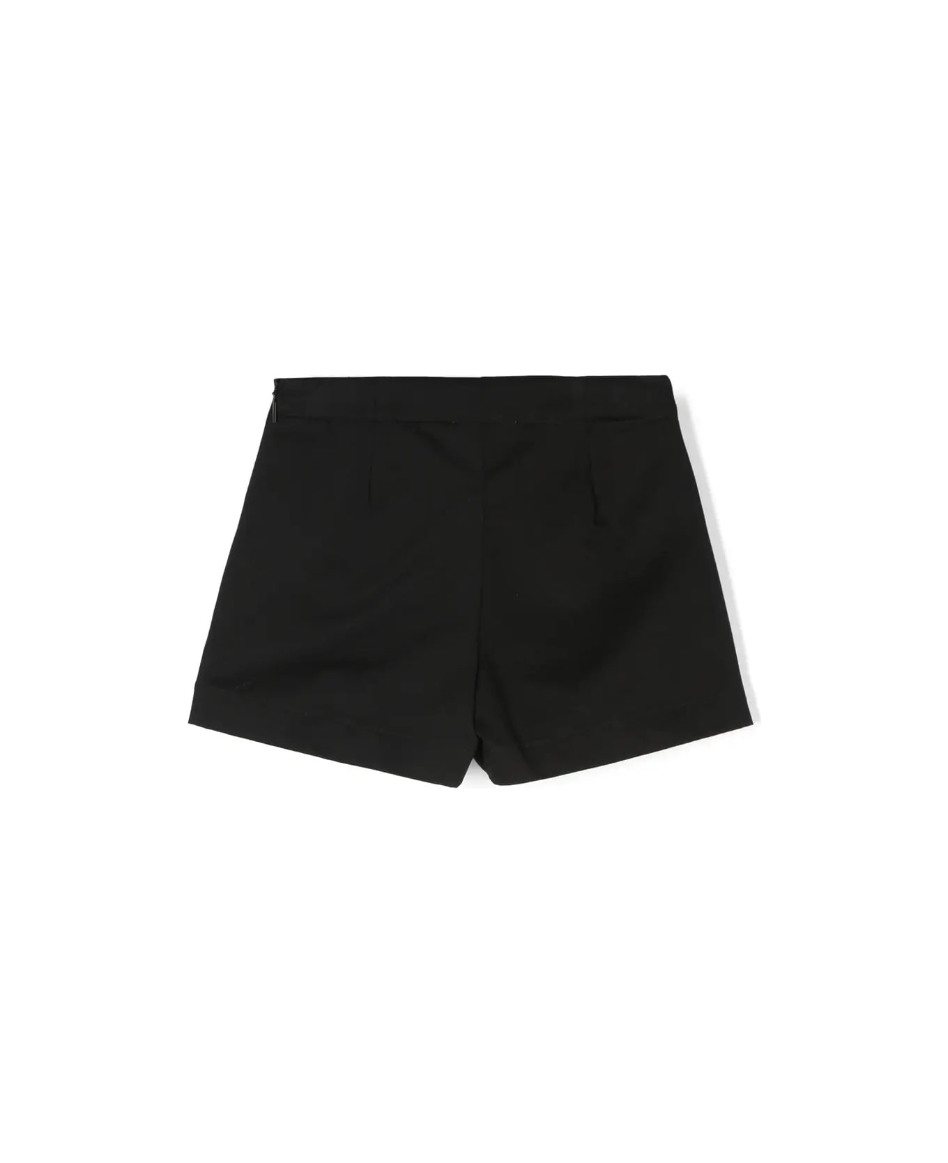 Pucci Black Shorts-skirt With Printed Pocket - Black