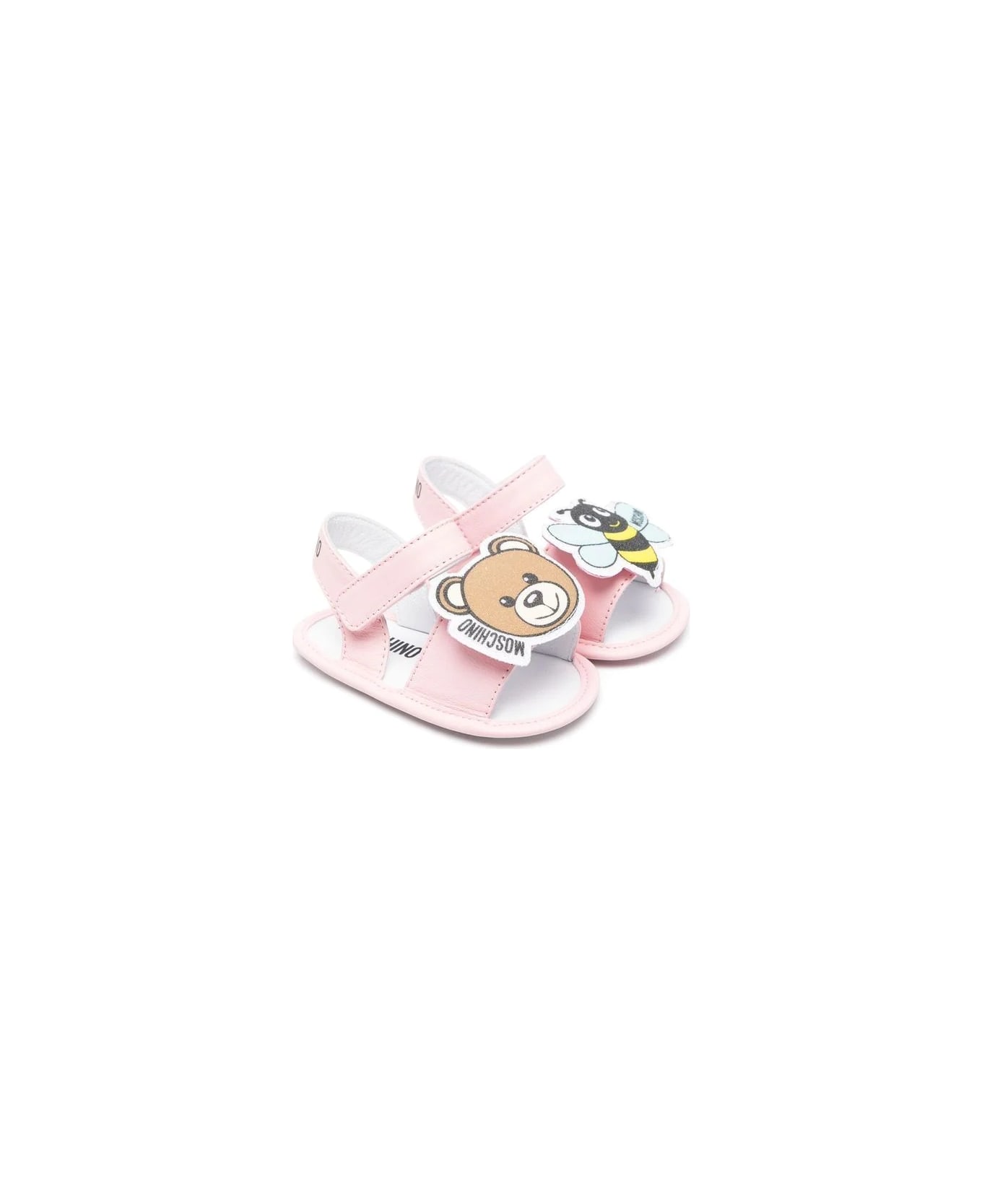 Moschino Teddy Bear & Bee Sandals - Pink