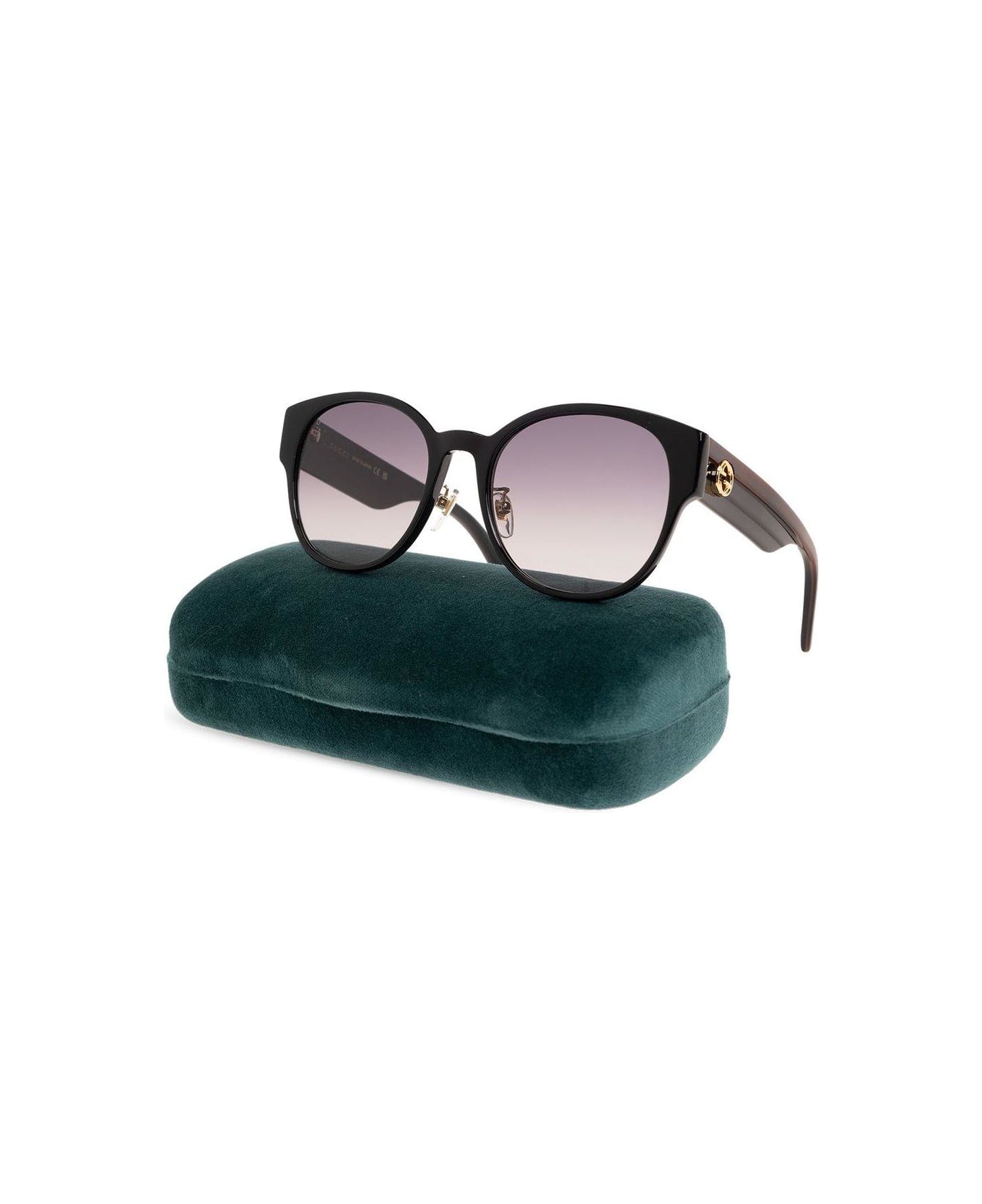 Gucci Eyewear Panthos Frame Sunglasses