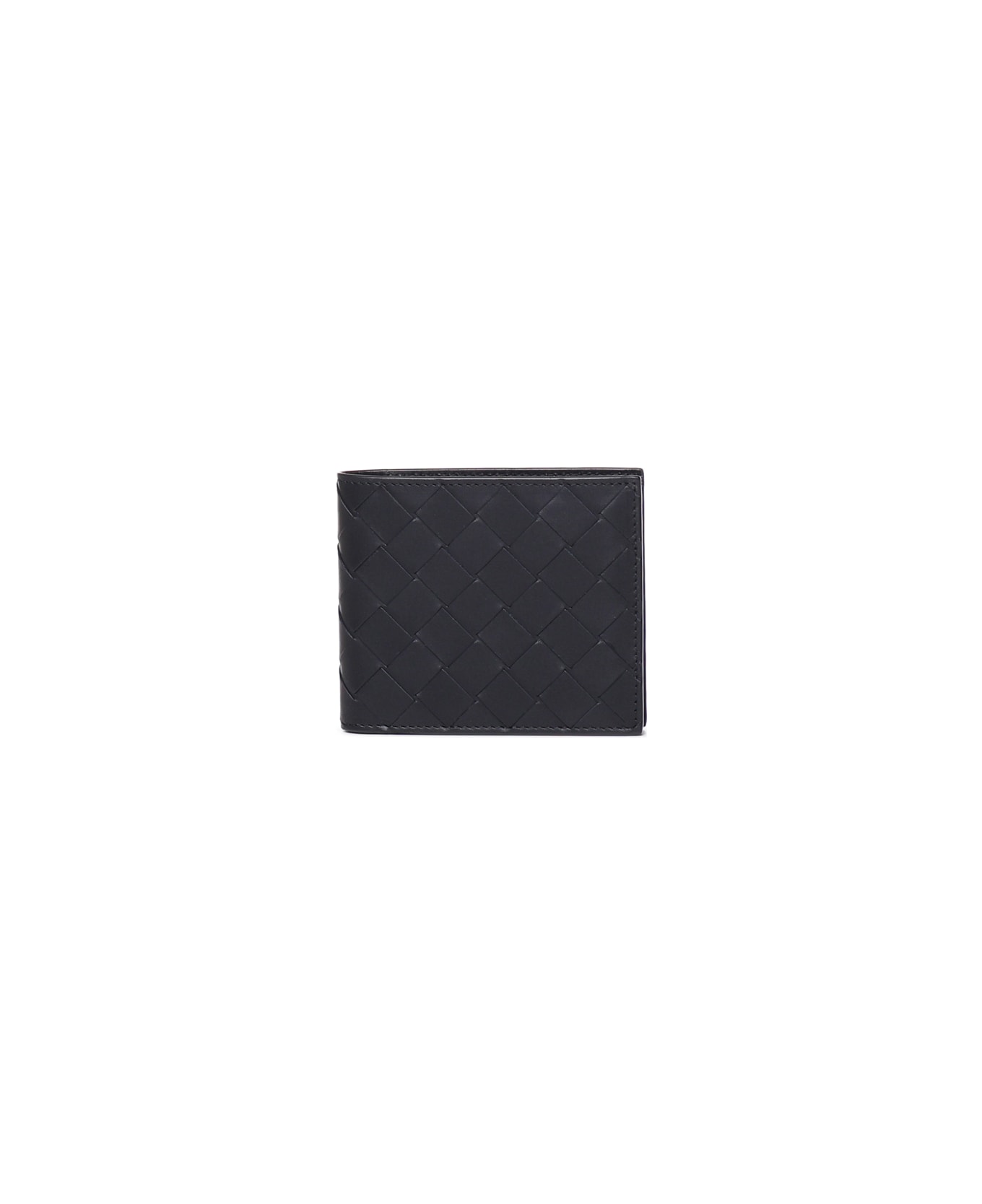 Bottega Veneta Woven Bi-fold Wallet - Black 財布