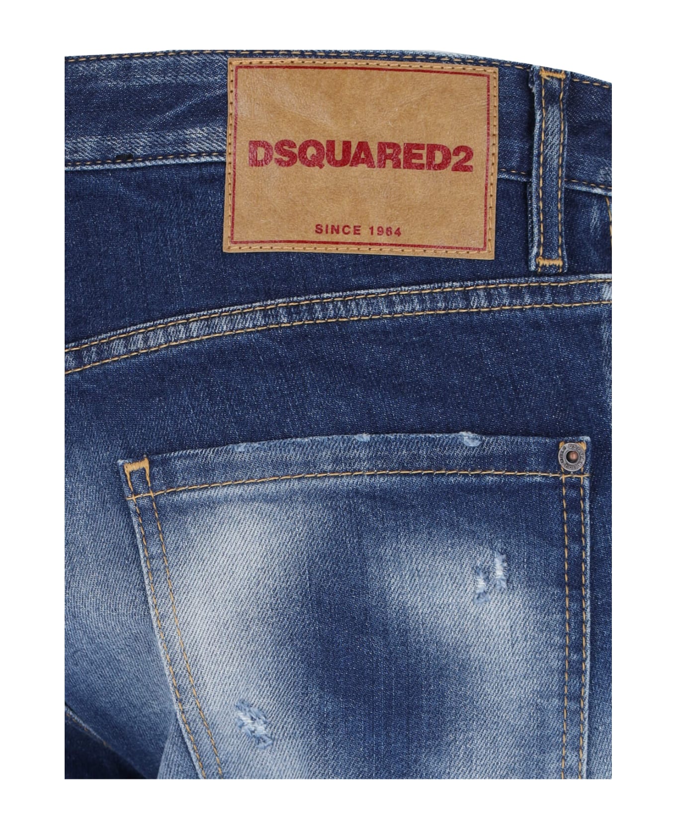 Dsquared2 Jeans Slim Destroyed - Blue