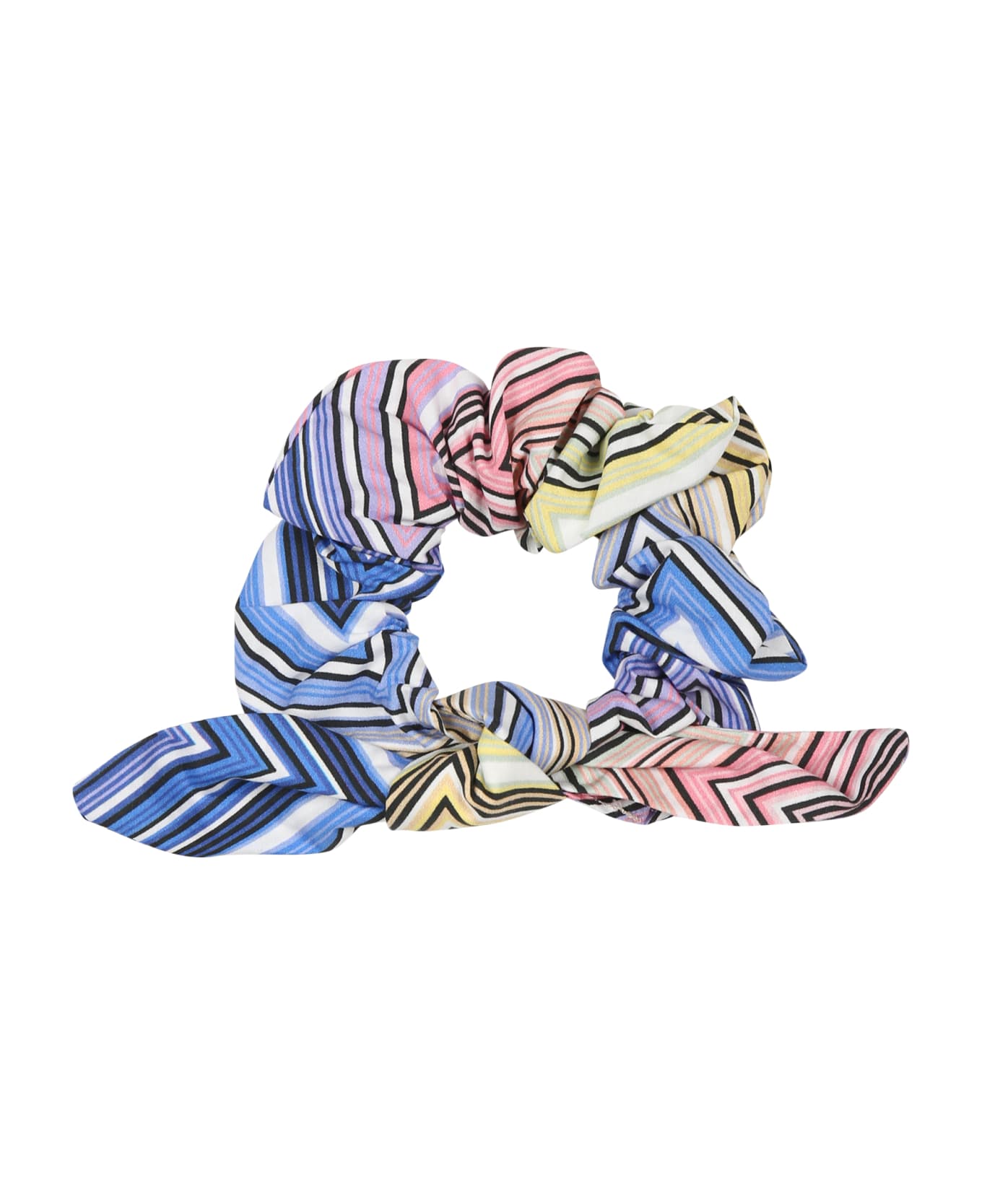 Missoni Multicolor Scrunchie For Girl With Chevron Pattern - Multicolor
