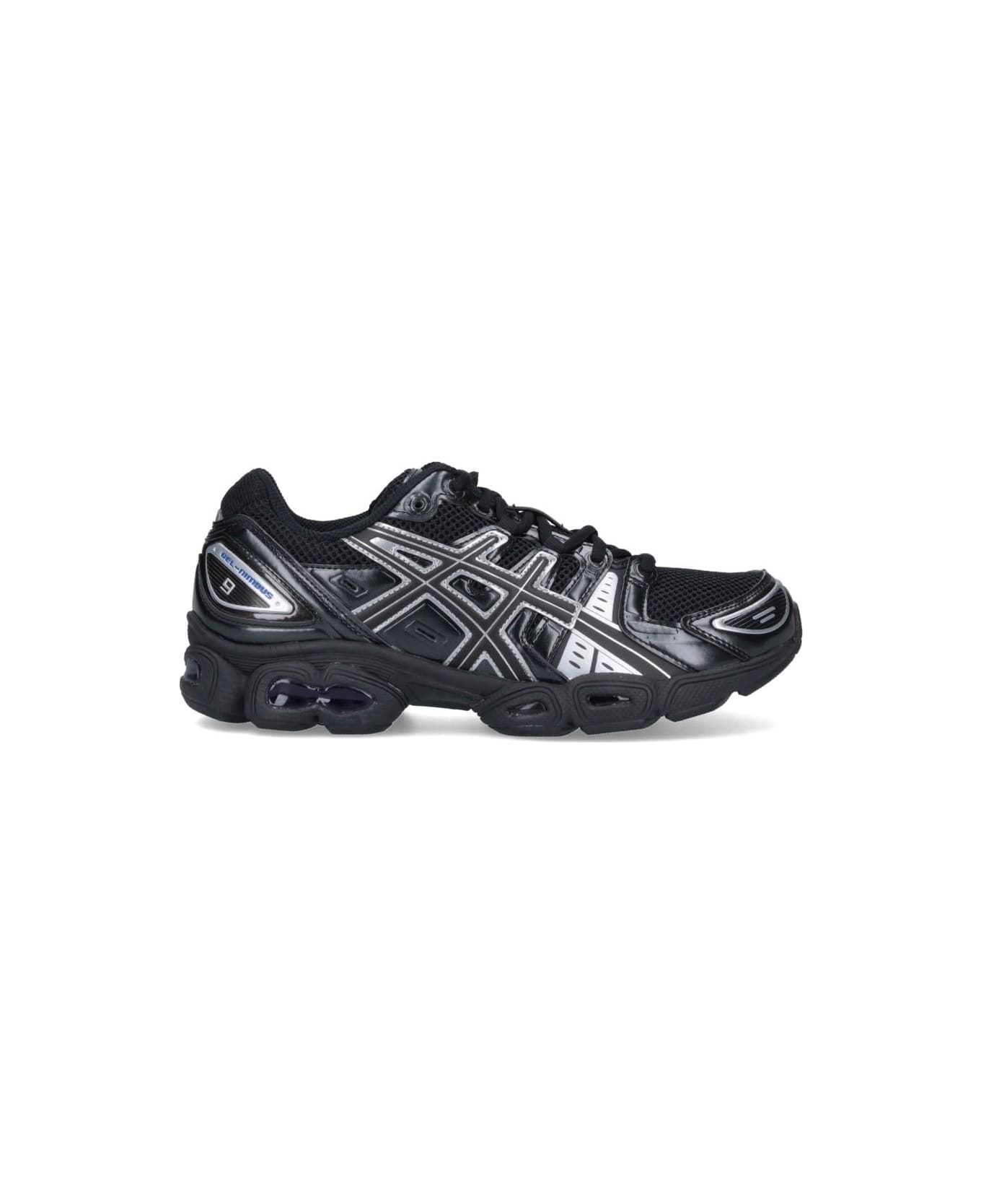 Asics 'gel-nimbus 9' Sneakers - Black/pure Silver
