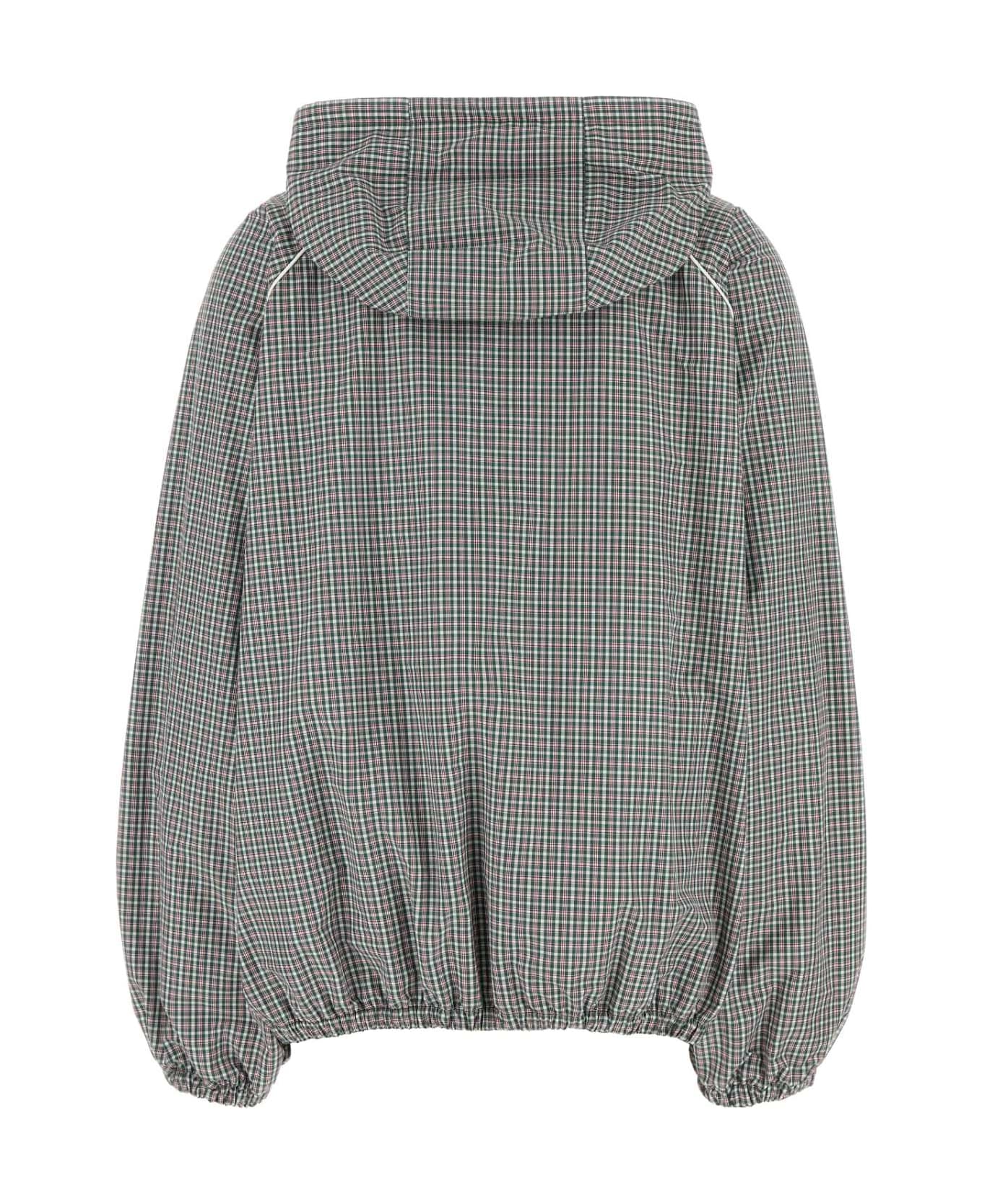 Miu Miu Embroidered Tech Fabric Jacket - BOTTIGLIABIANCO