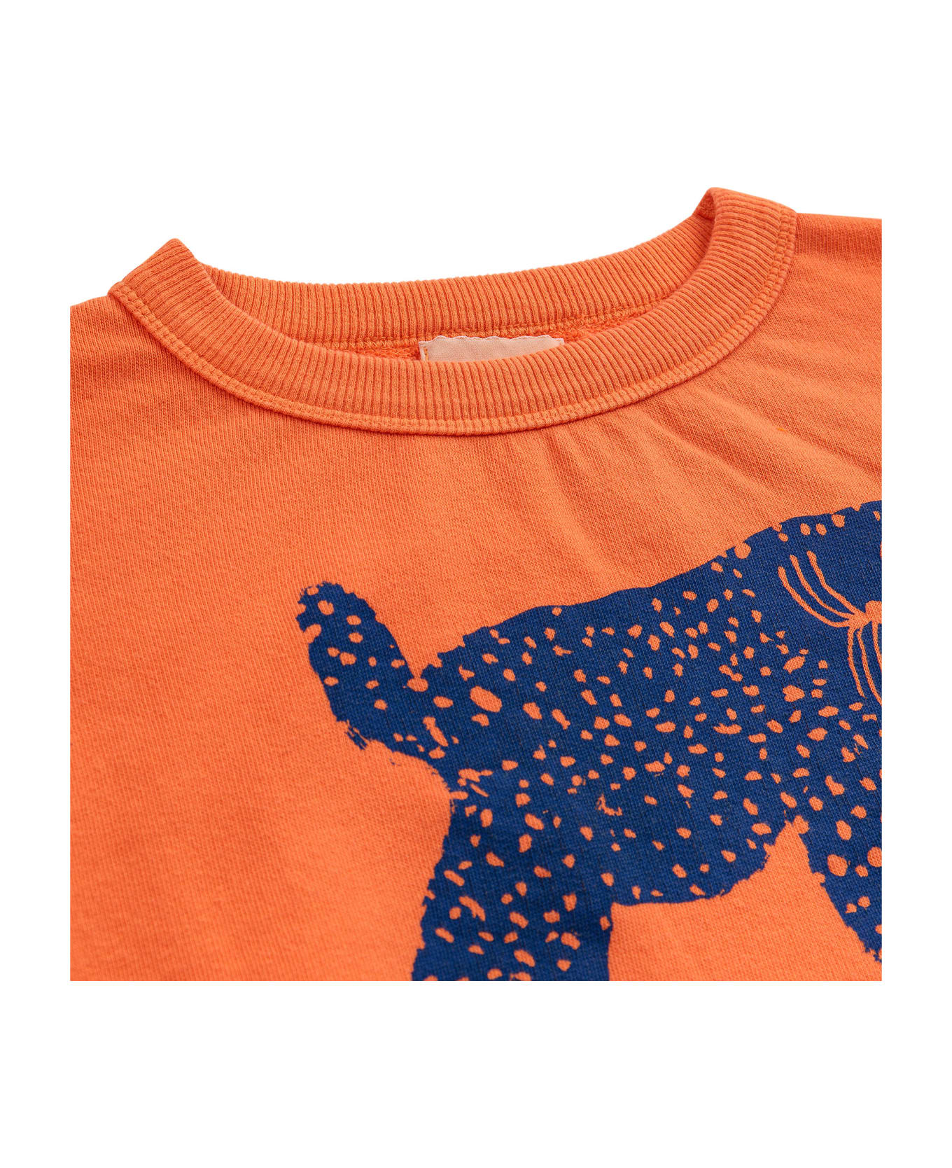 Bobo Choses Orange Sweatshirt For Kids With Cheetah - Orange