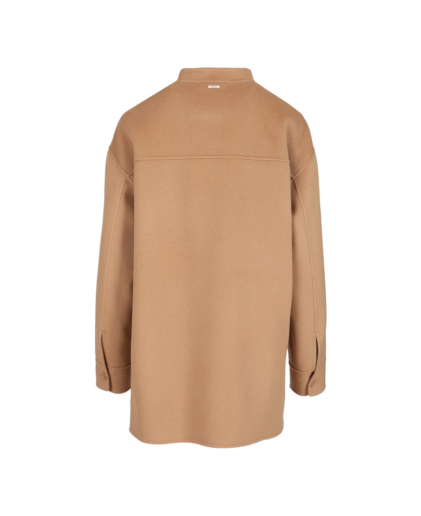 
S Max Mara Wool Shirt Jacket - BEIGE