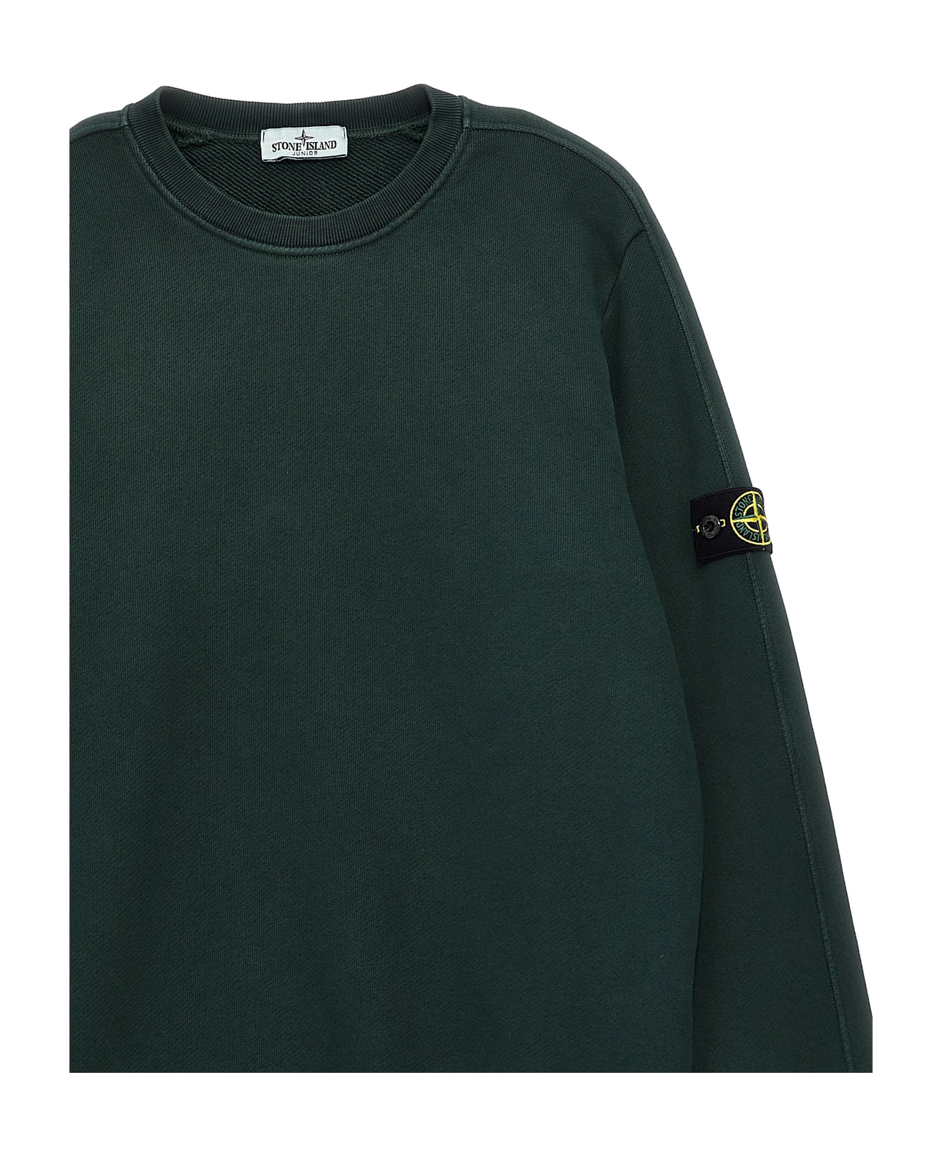 Stone Island Logo Badge Sweatshirt - GREEN