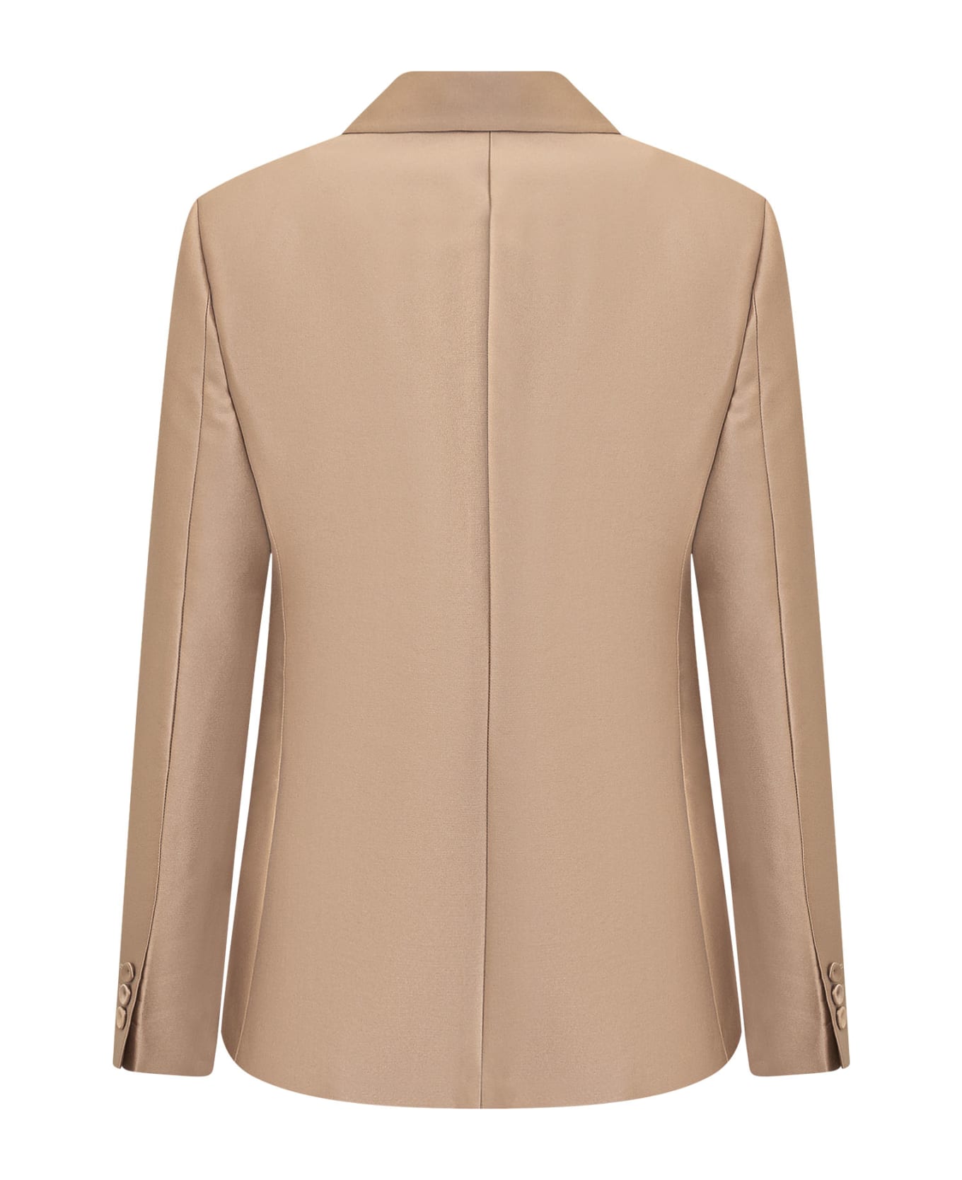 Alberta Ferretti Mikado Blazer - BEIGE