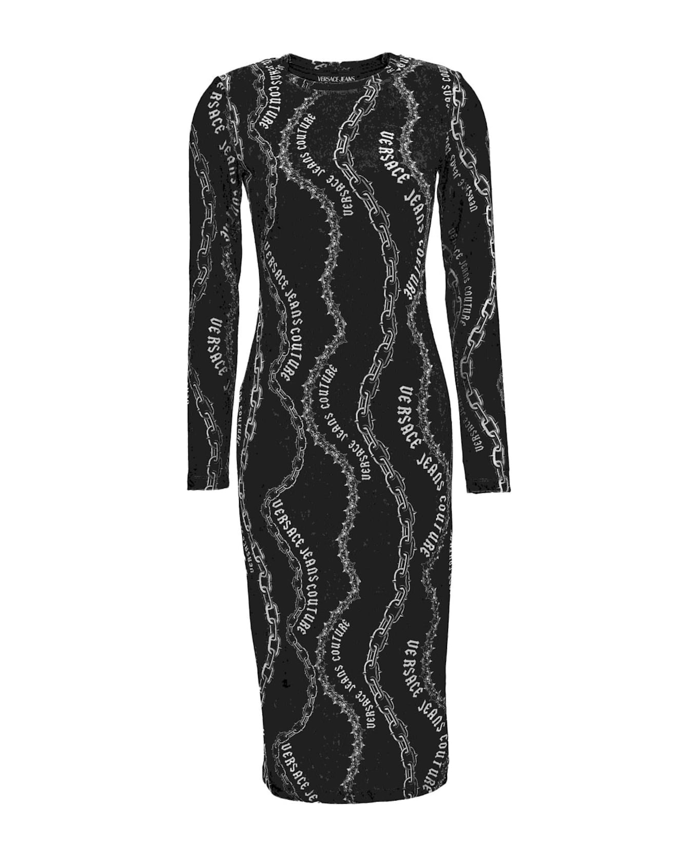 Versace Jeans Couture Dress Long Sleeves - Black