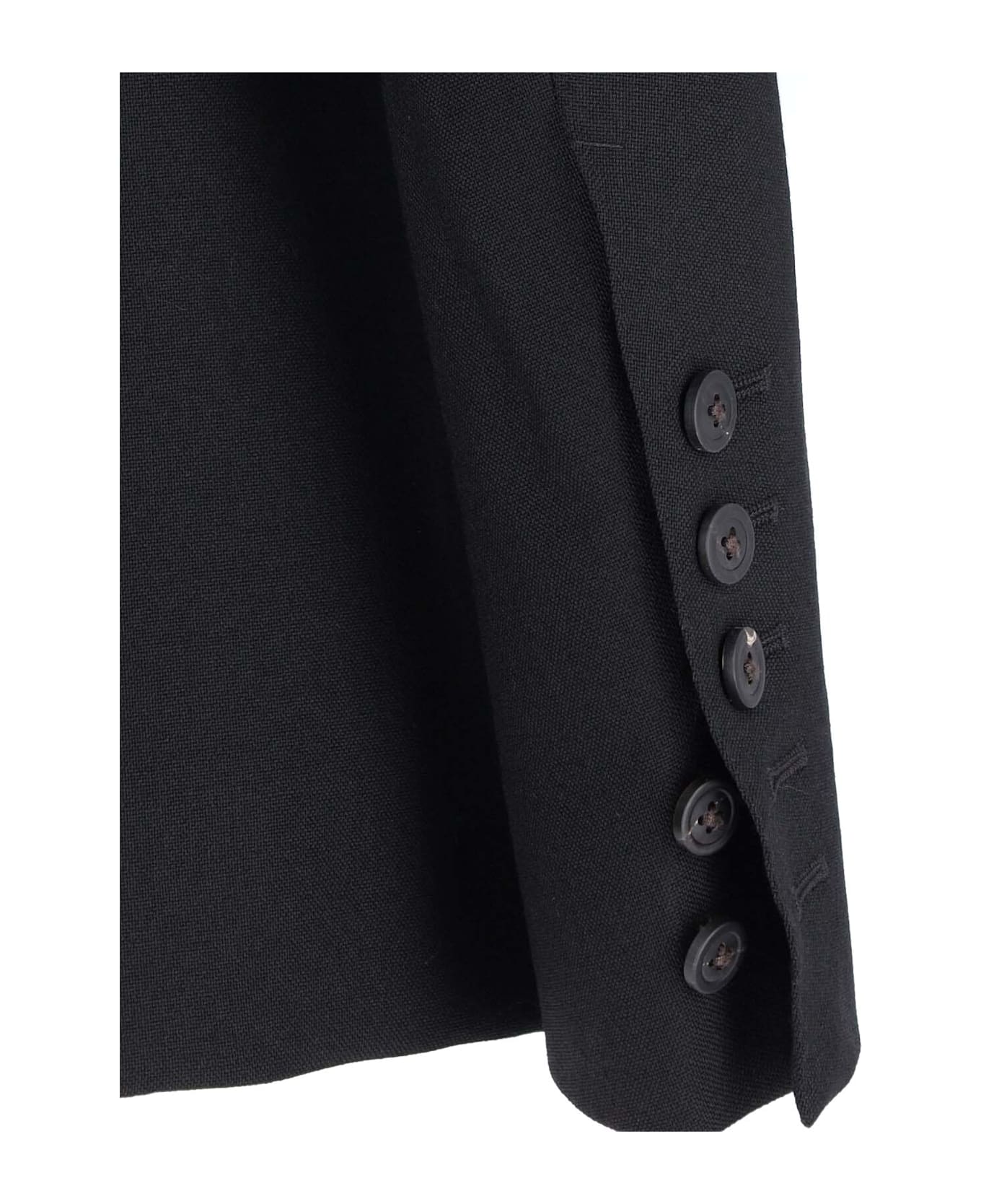 Rick Owens Single-breasted Wool Blazer - Black  