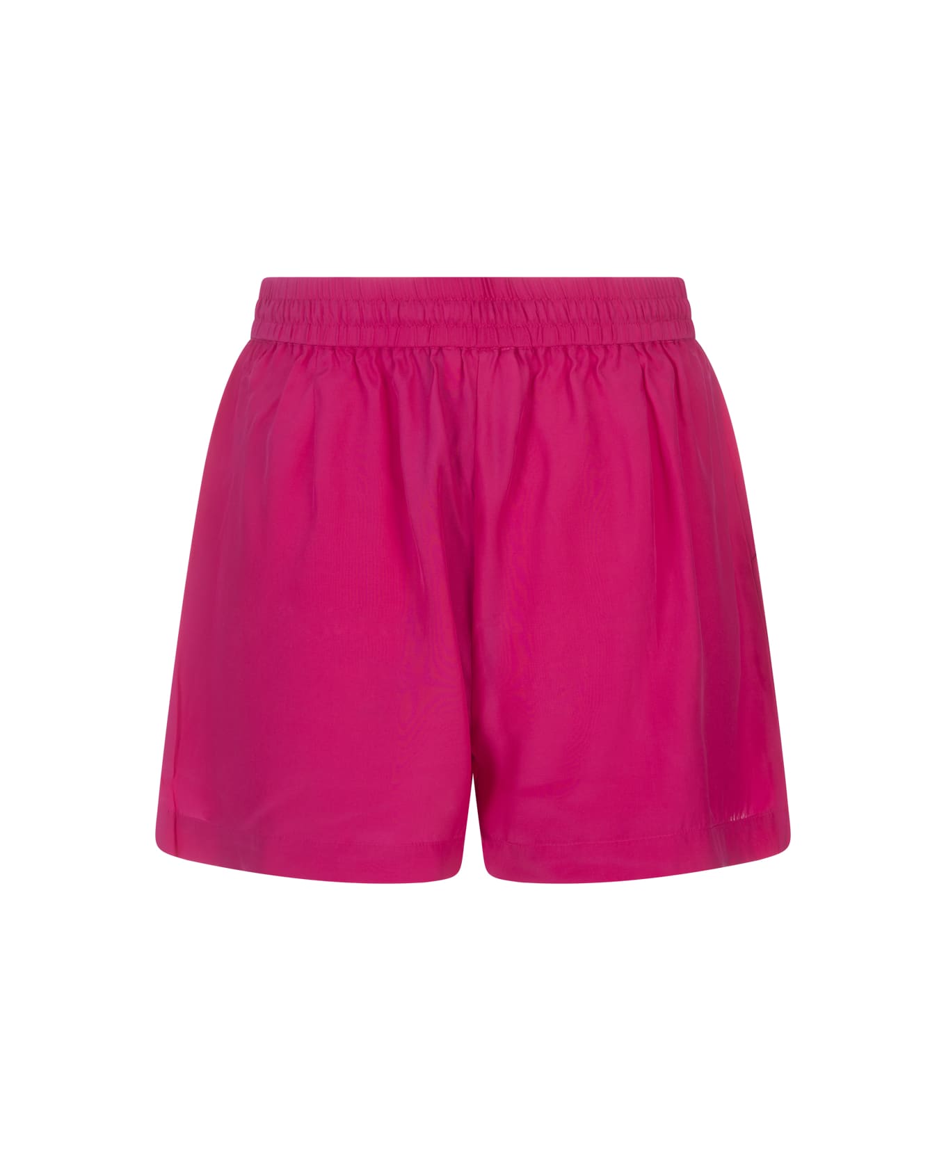 Parosh Sofia Shorts In Fuchsia Silk - Pink ショートパンツ