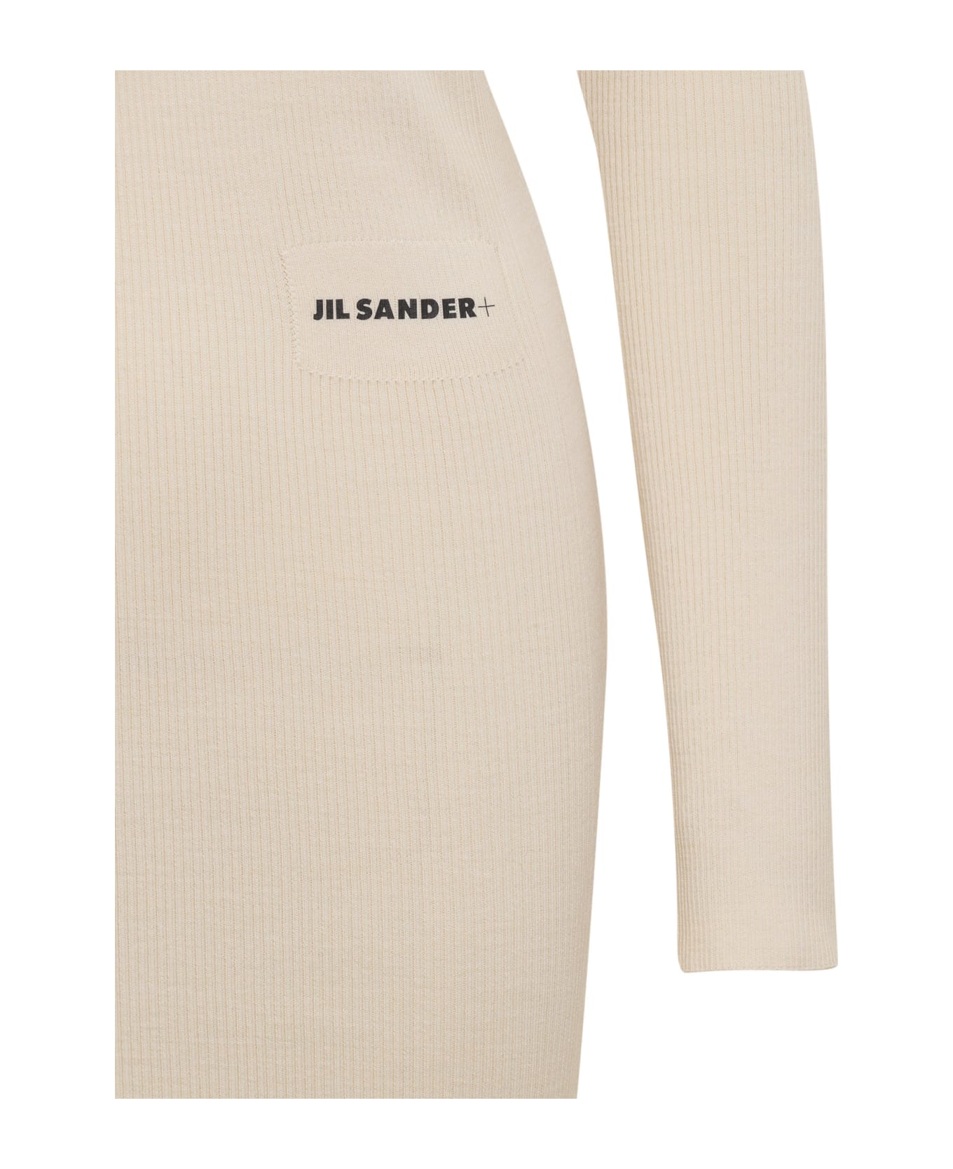 Jil Sander Dress With Logo - PANNA