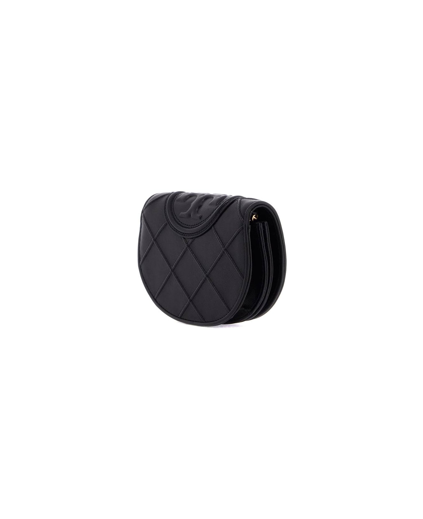 Tory Burch 
fleming
 Wallet With Chain - BLACK (Black)