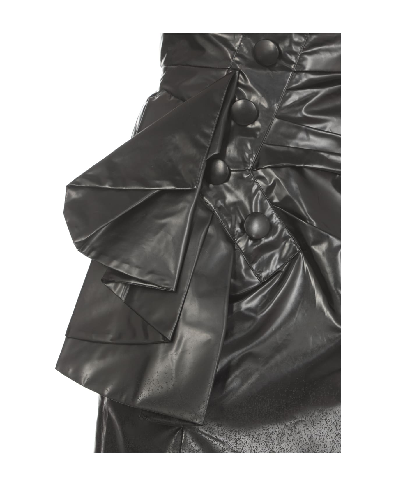 Maison Margiela Skirt With Draping - Black