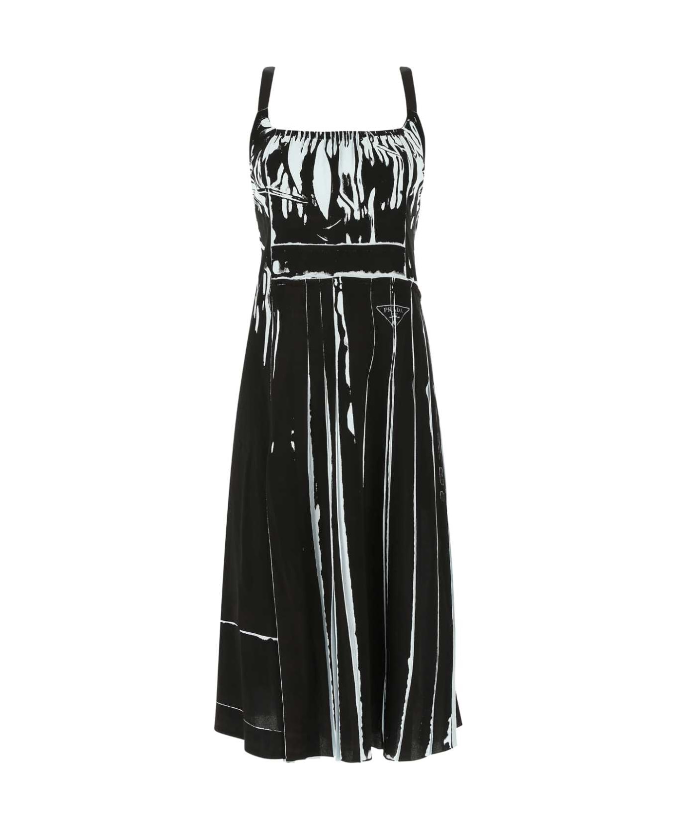 Prada Printed Stretch Viscose Dress - F0EIL