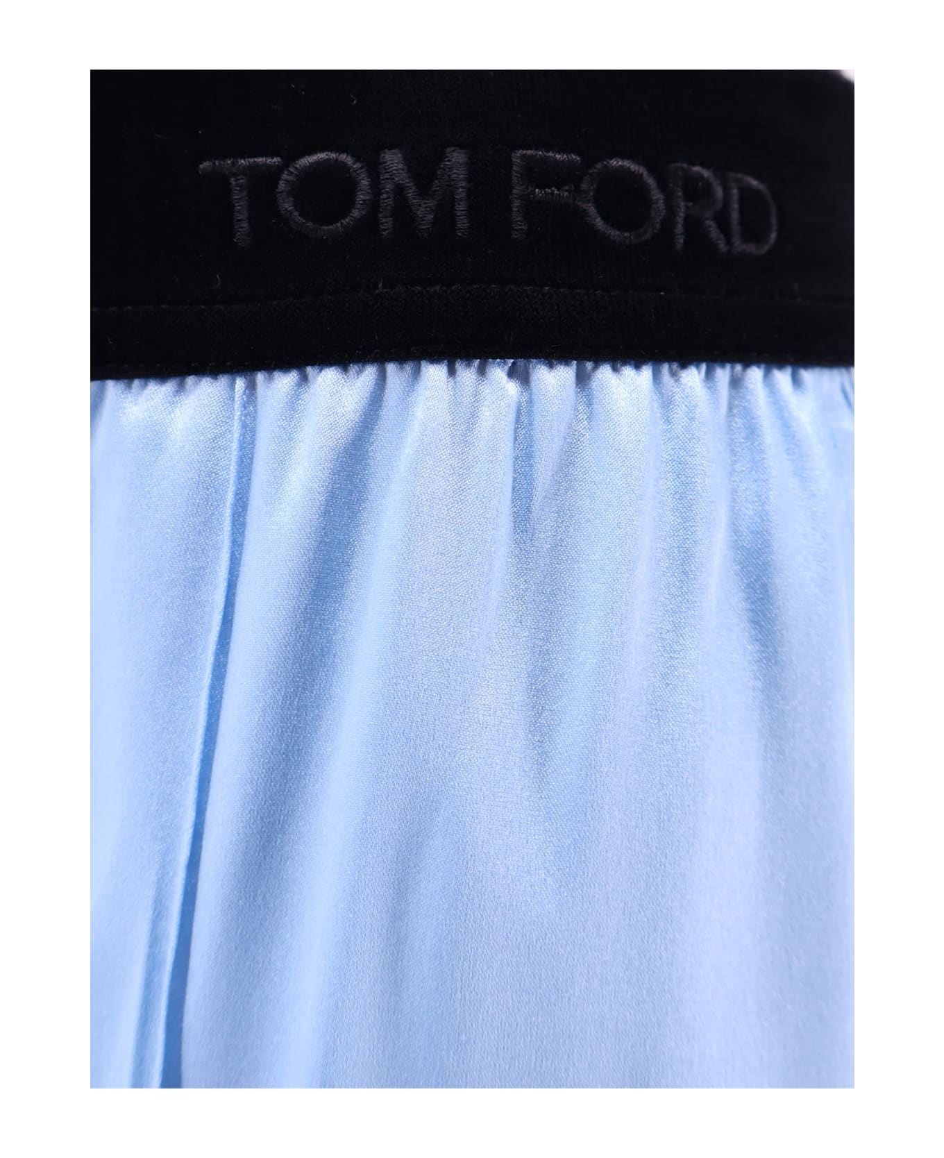 Tom Ford Pyjamas Stretch Satin Trousers - FROST