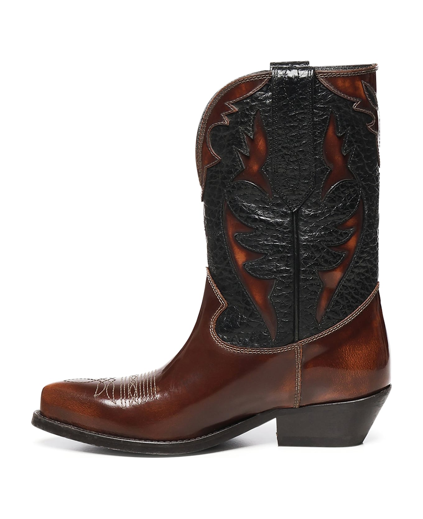 Golden Goose Wish Star Boots - Brown/black
