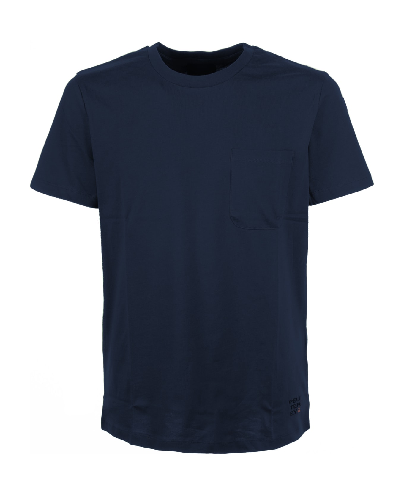 Peuterey Navy Blue T-shirt With Pocket - Blu