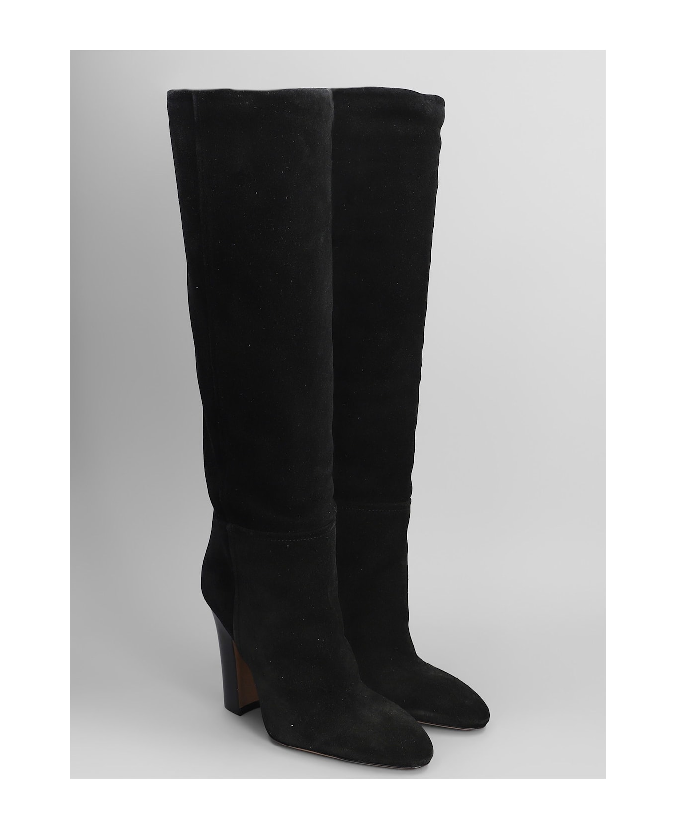 Paris Texas Lavinia Boot 100 High Heels Boots In Black Suede - black