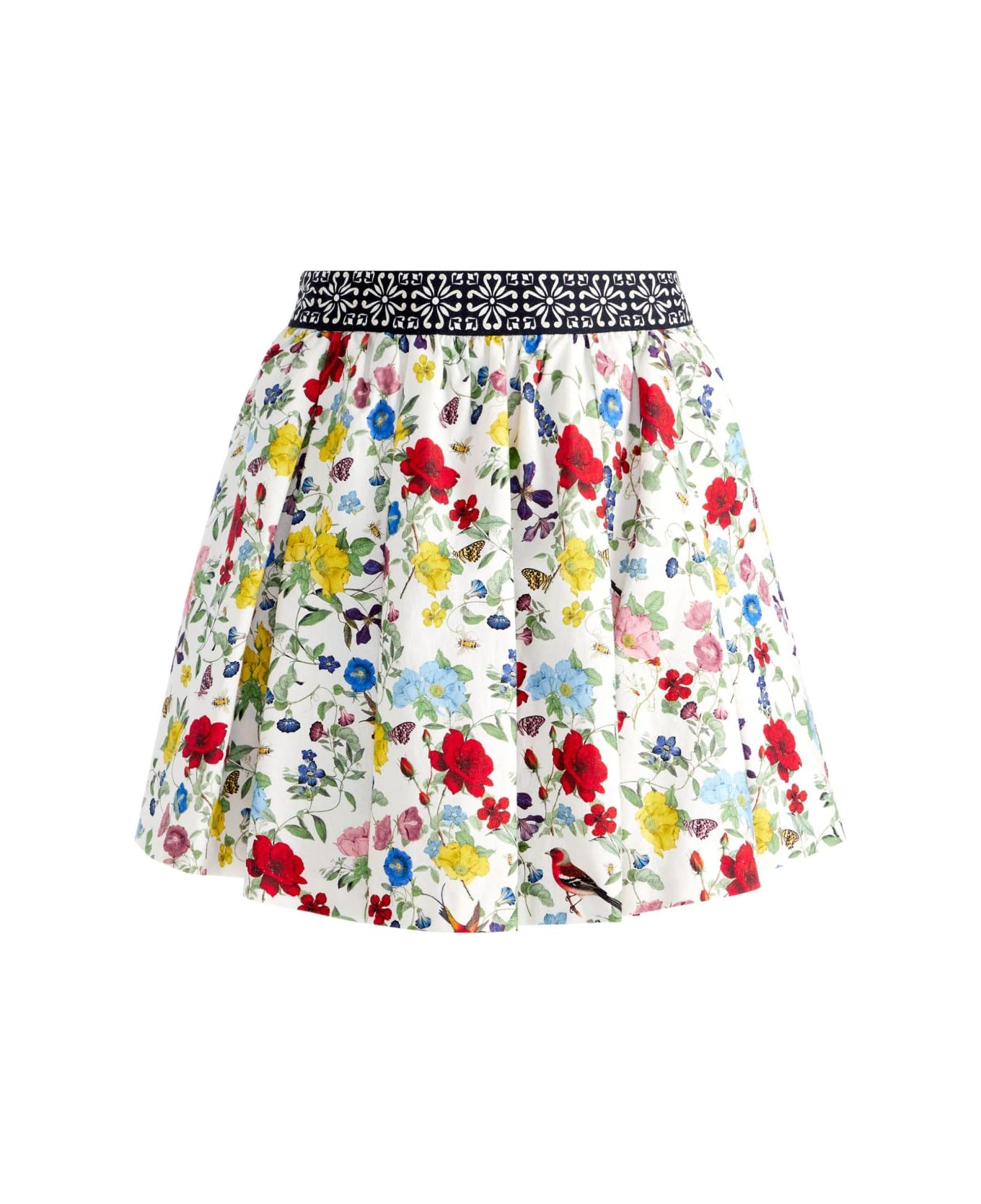 Alice + Olivia Haven Lin And Cotton Mini Skirt - MultiColour