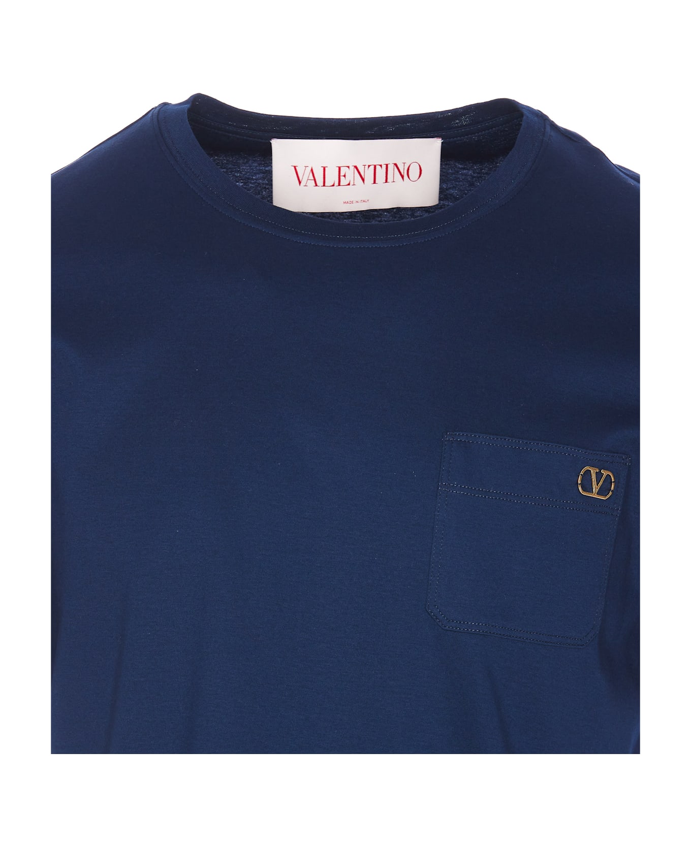 Valentino Garavani Vlogo Signature Logo T-shirt - Blue