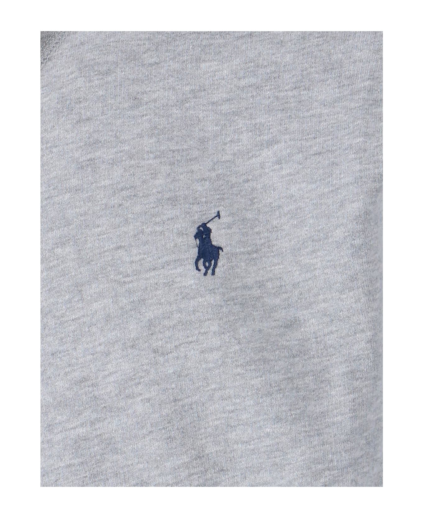 Ralph Lauren Logo Hoodie - ANDOVER HEATHER