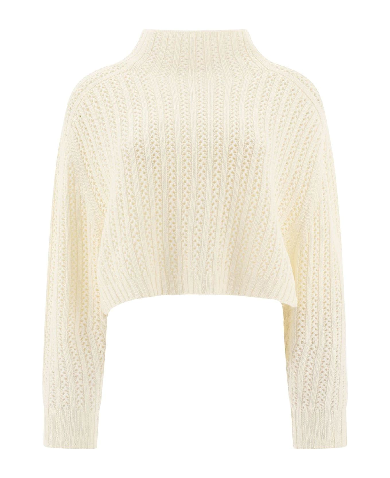 Max Mara Hodeida High Neck Cropped Cardigan Max Mara