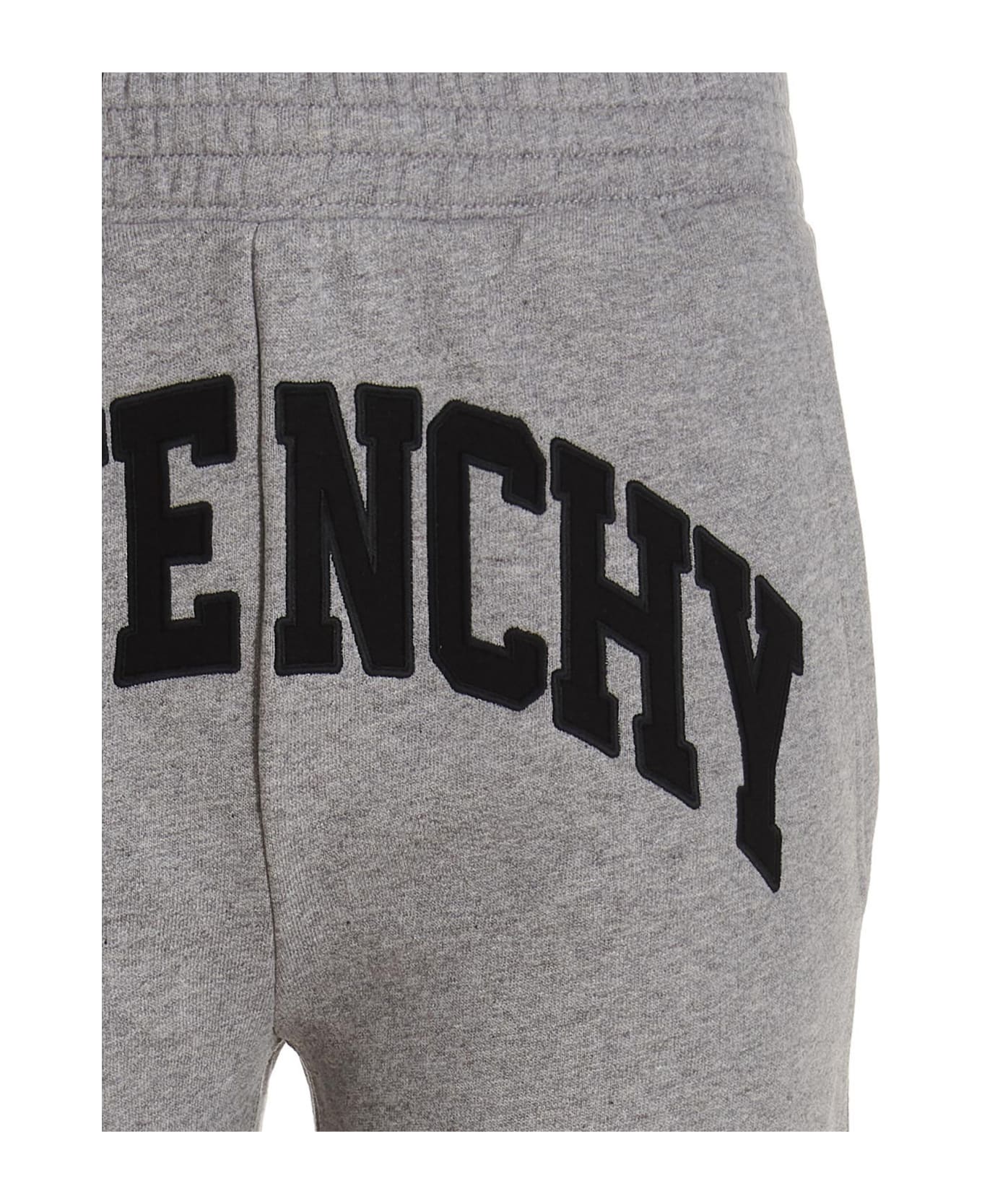 Givenchy Logo Embroidery Joggers - Gray