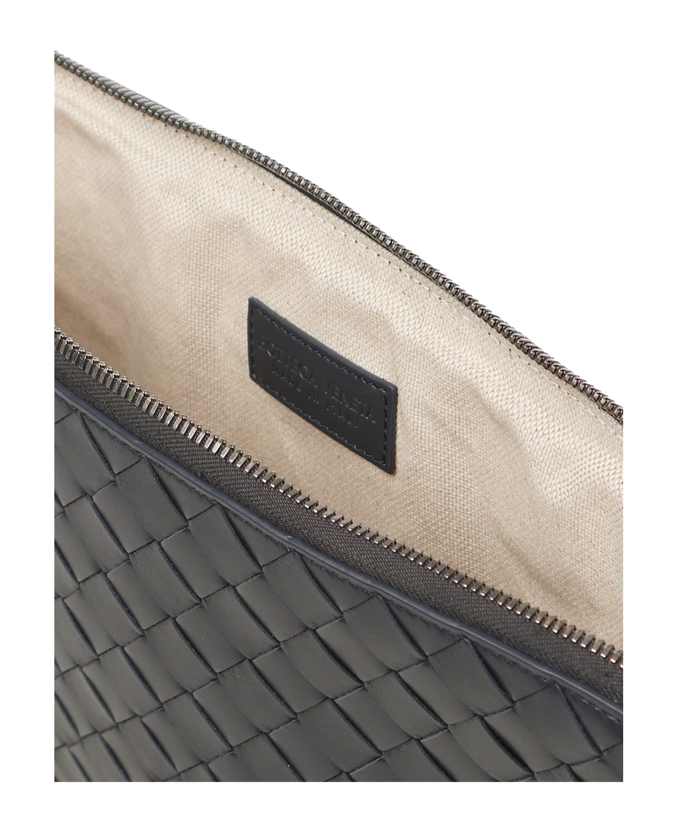 Bottega Veneta Getaway Document Case - SHADOW N-SILVER