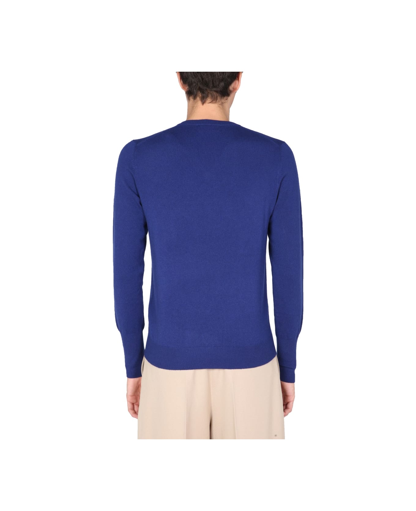 Ballantyne V-neck Sweater - BLUE