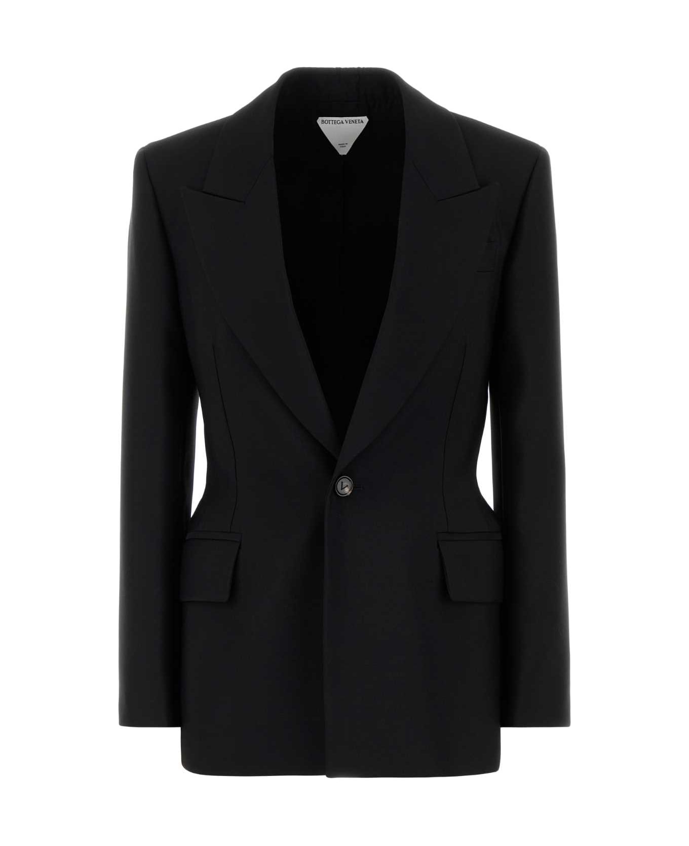 Bottega Veneta Black Wool Blazer - Black