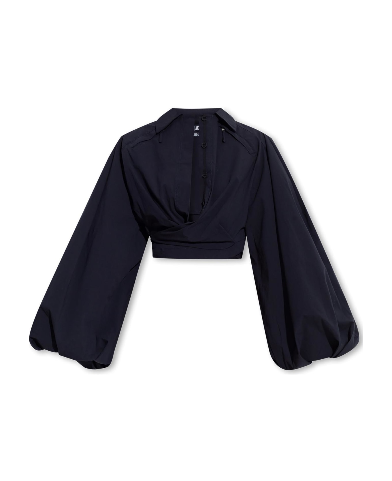Jacquemus 'bahia' Cropped Shirt - Blue