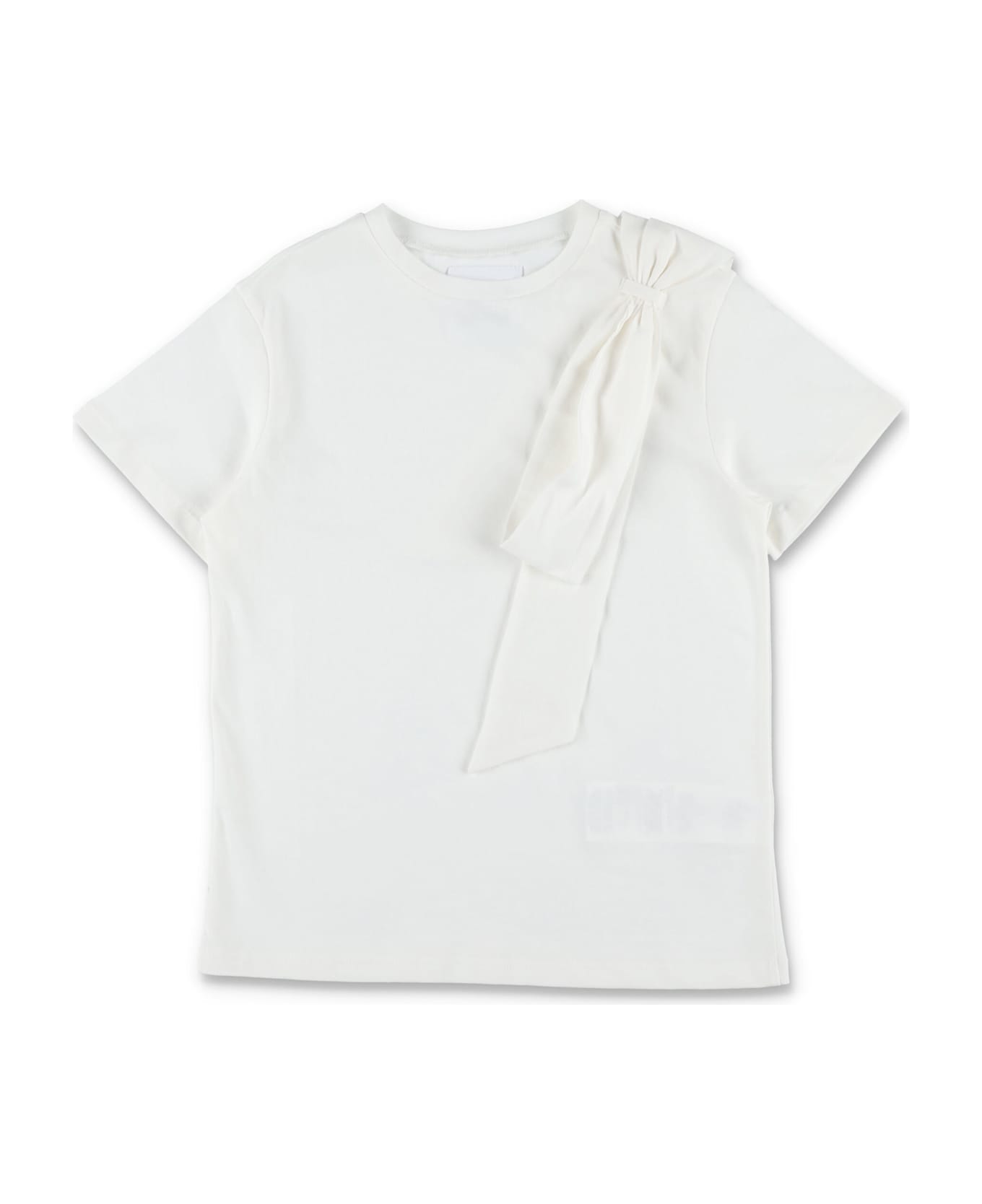 Douuod Kid - Bow T-shirt - WHITE