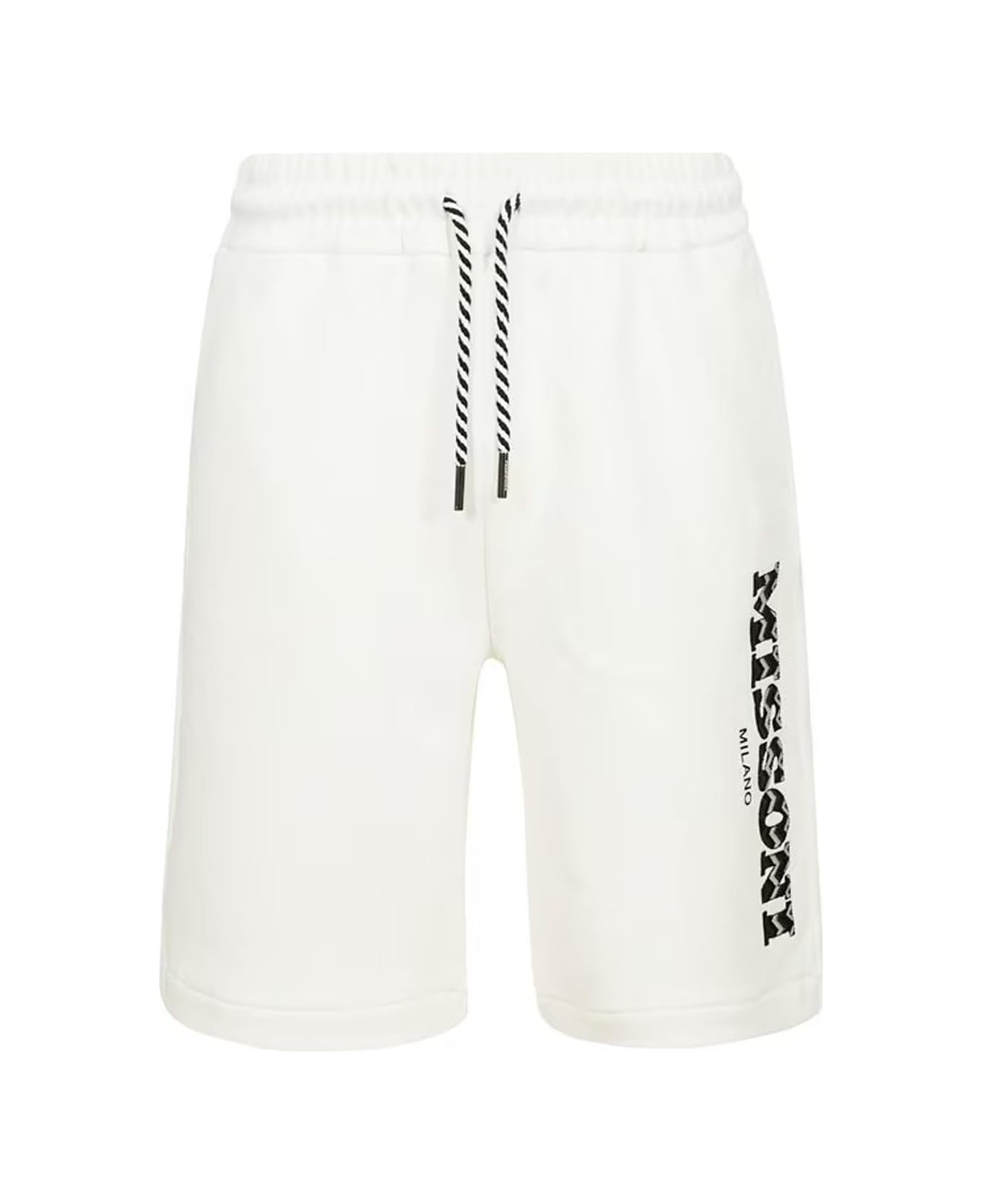 Missoni Cotton Logo Shorts - White