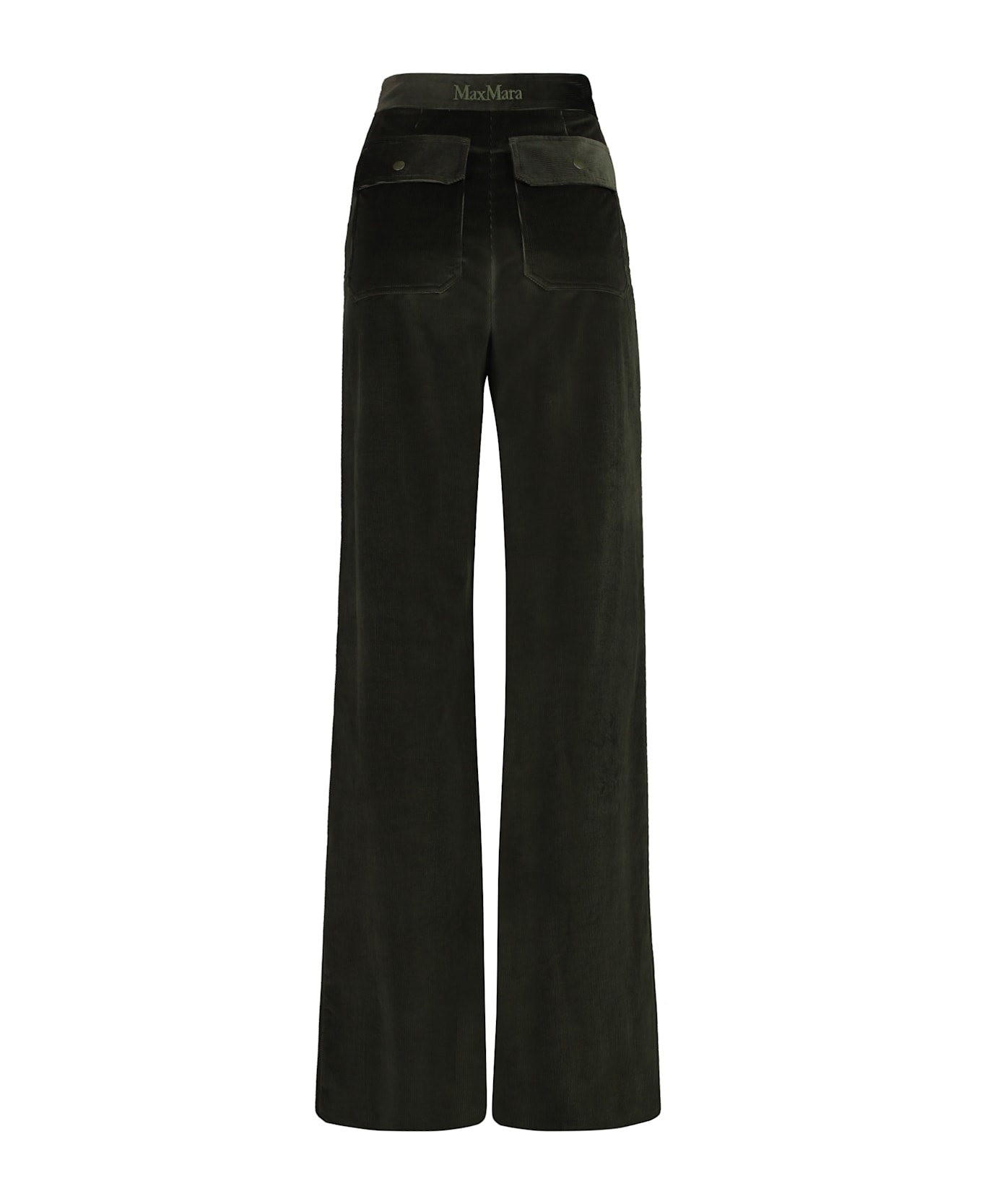 Max Mara Tritone Corduroy Trousers - green