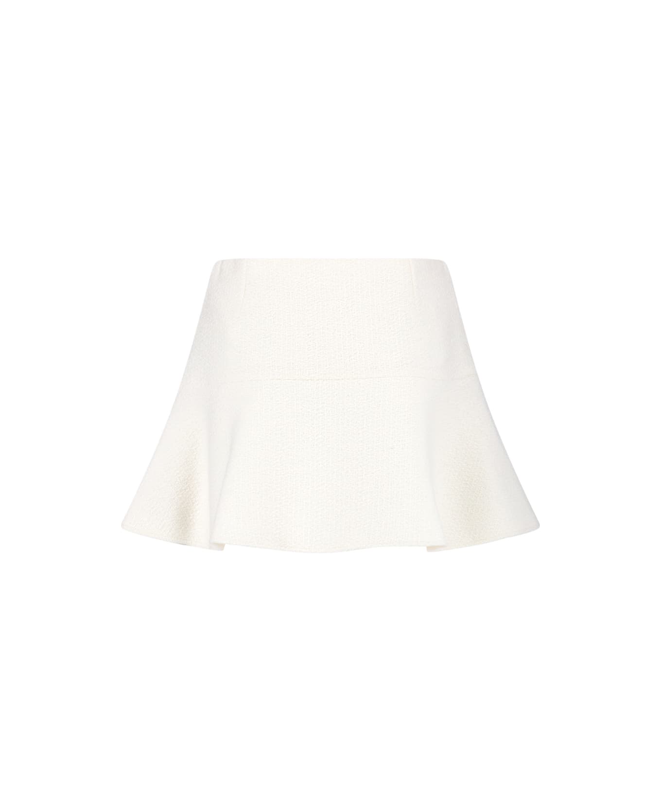 Gucci Tweed Midi Skirt - White