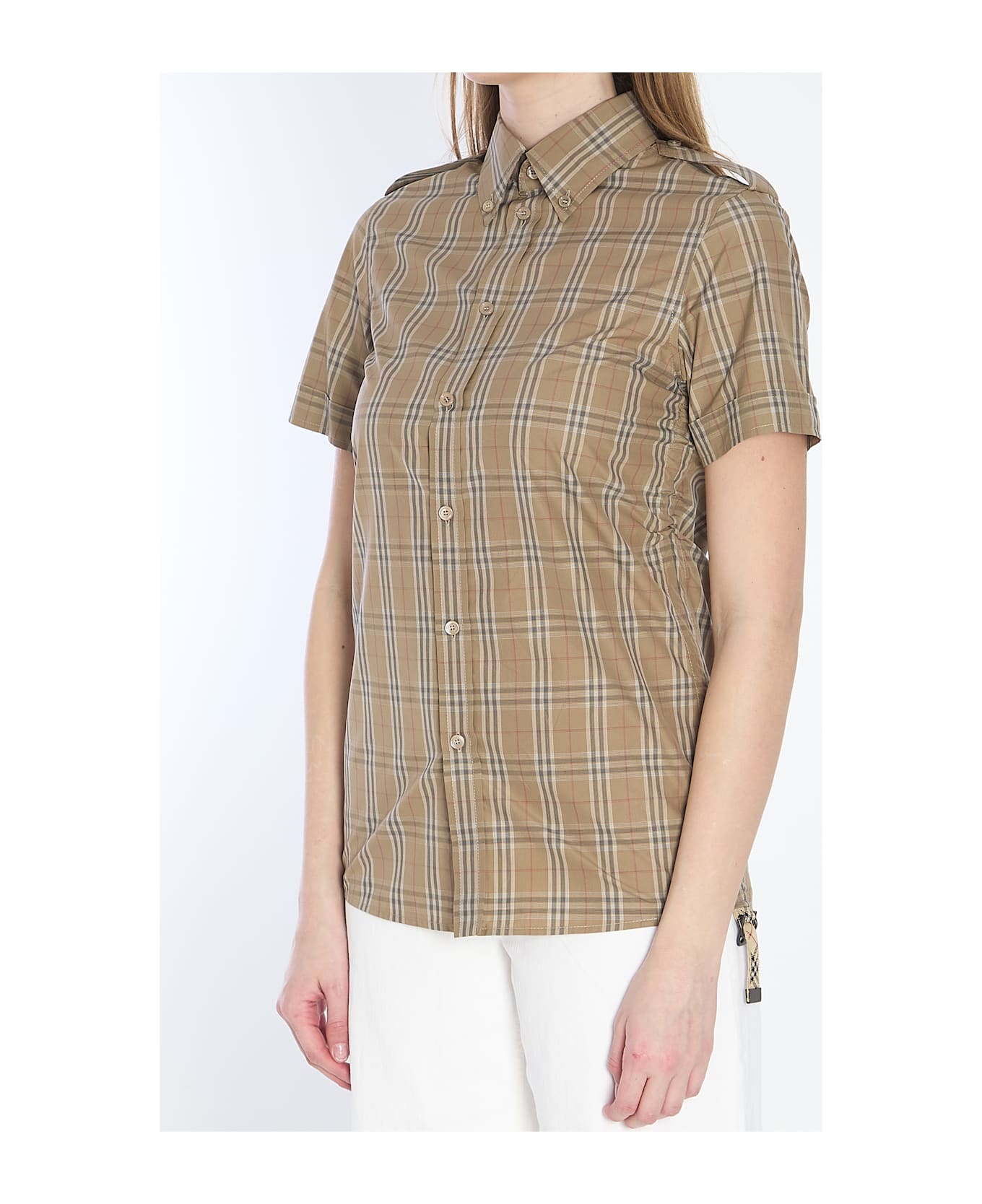 Burberry Check Shirt - BROWN