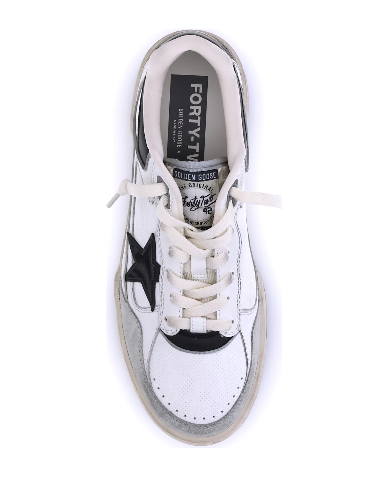 Golden Goose Forty2 Sneakers - White/black/beige