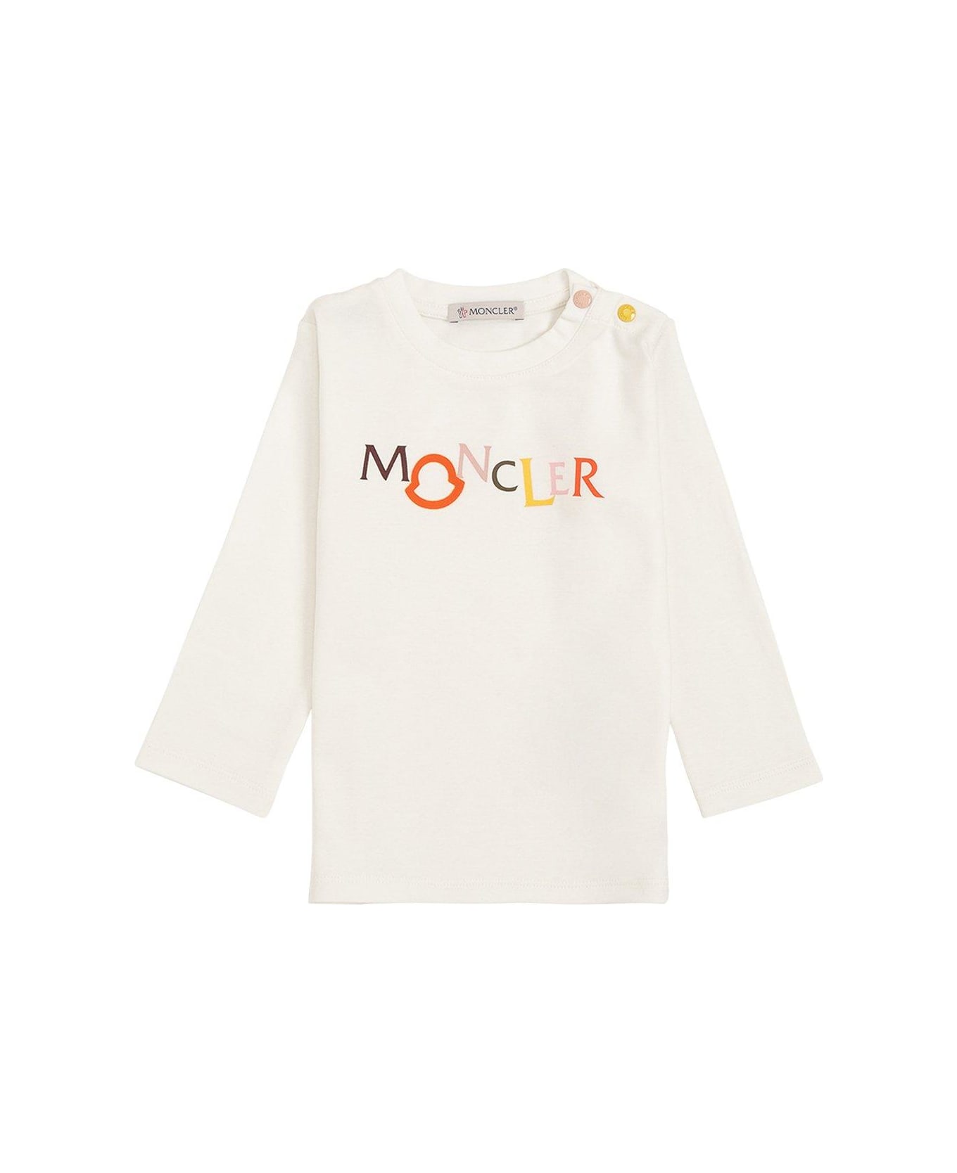 Moncler Logo Print T-shirt - WHITE Tシャツ＆ポロシャツ