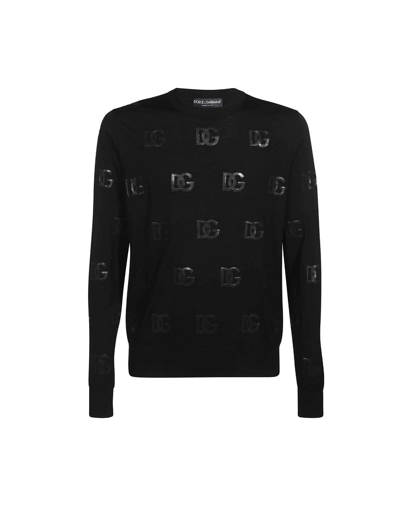 Dolce & Gabbana Long Sleeve Sweater - black
