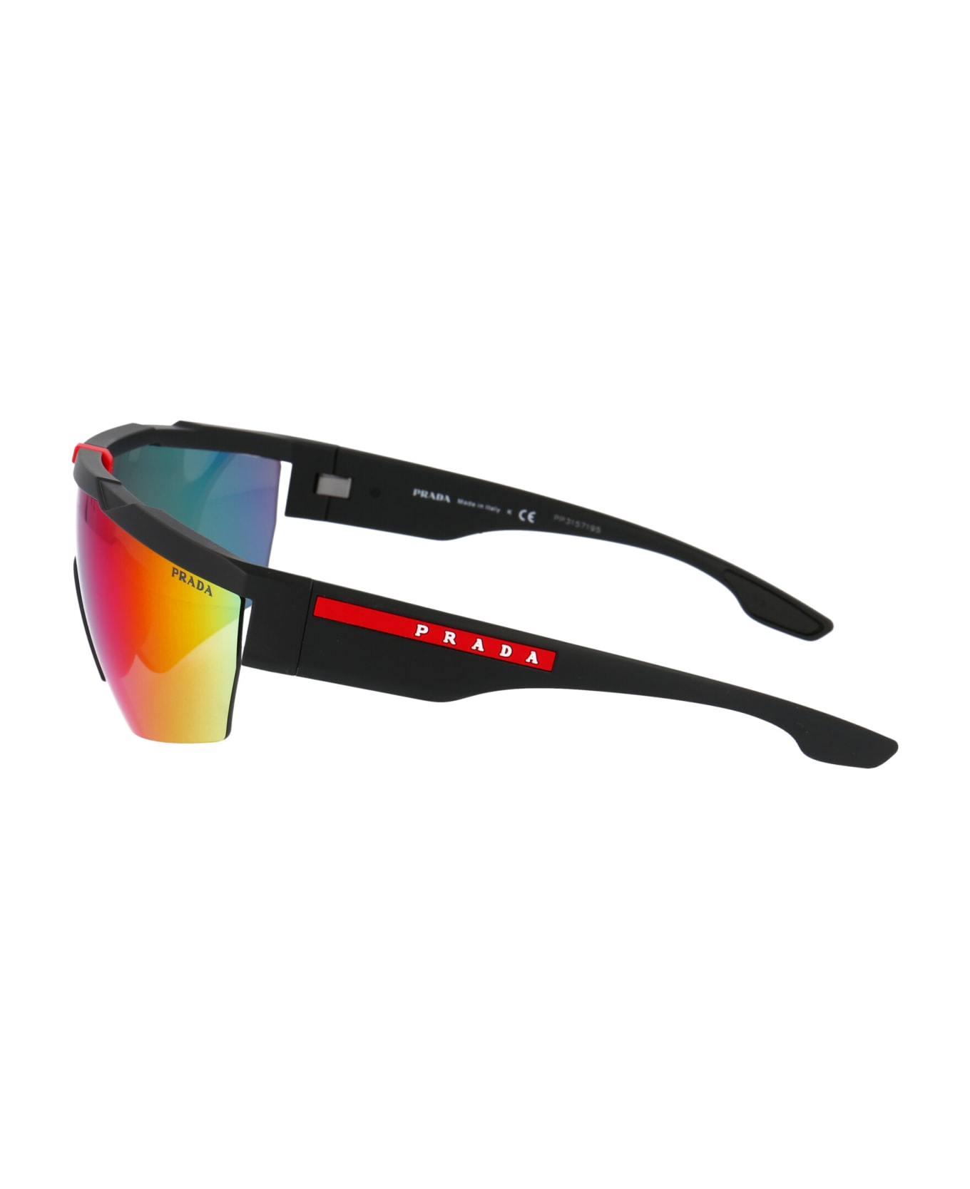 Prada Linea Rossa 0ps 03xs Sunglasses - DG008F BLACK RUBBER